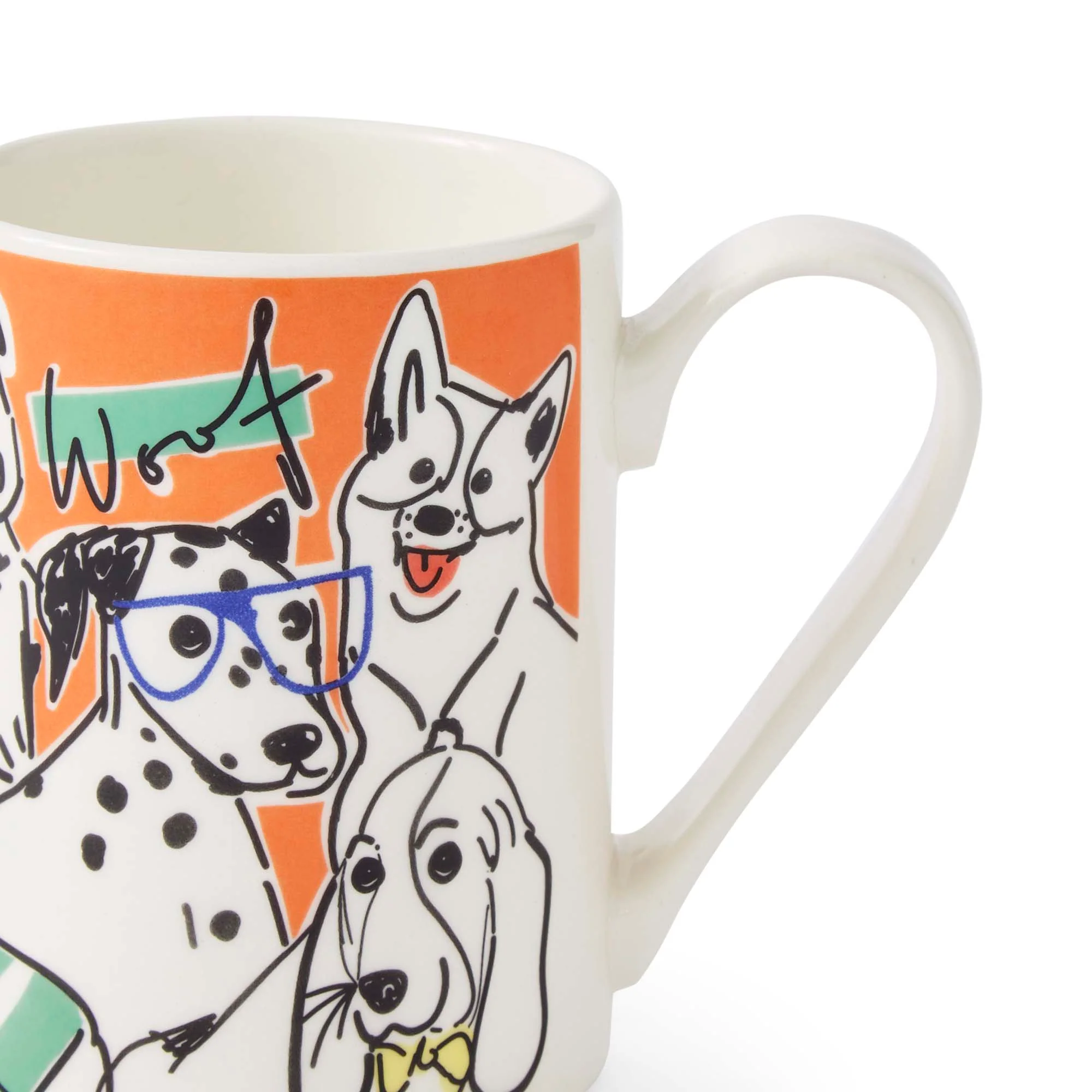 Portmeirion Mugmerion Orange Dogs Mug - DISC Mugmerion Orange Dogs Mug - Image 5