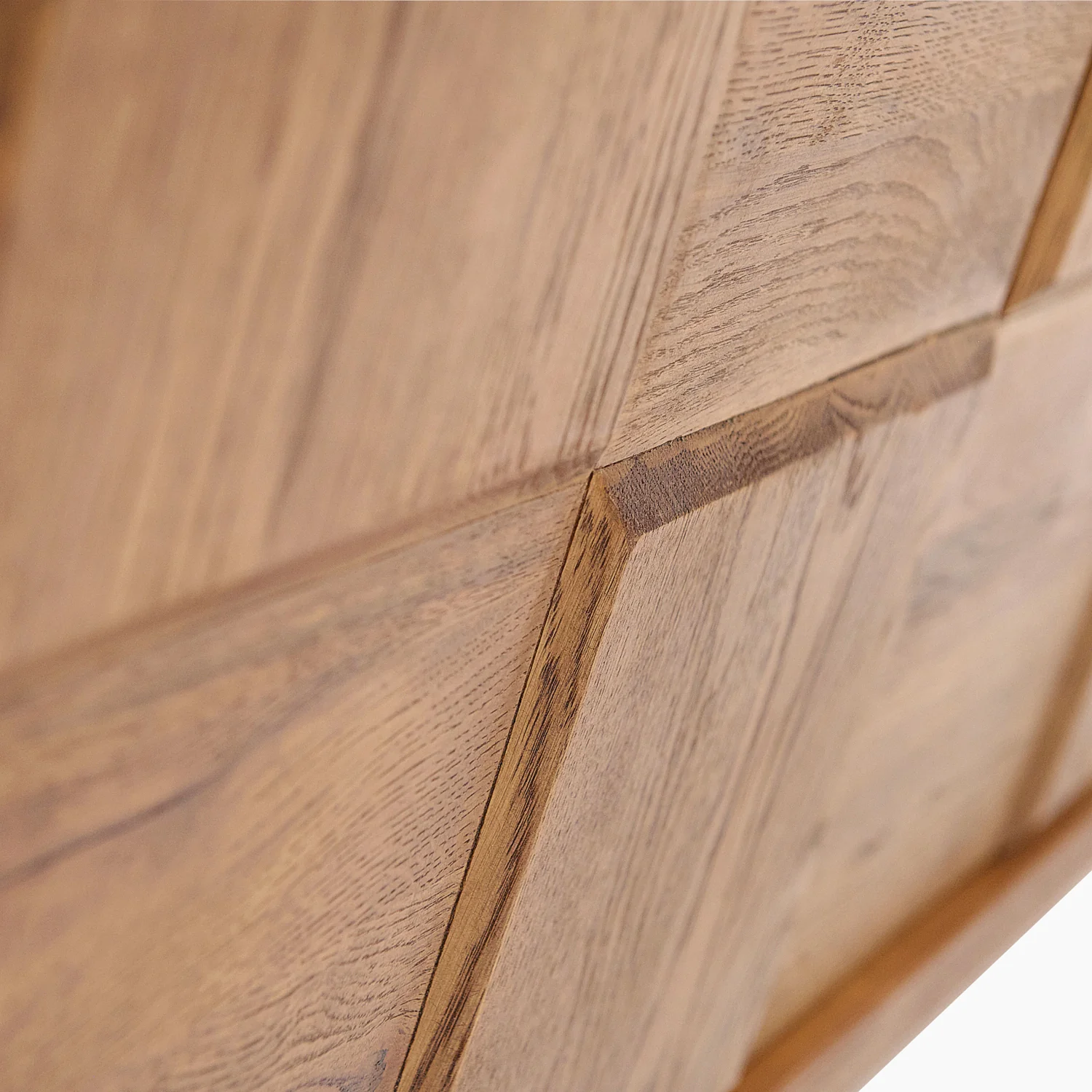 Raindale 3 Door Sideboard - 3 Door Sideboard Dark Oak / Metal Legs - Image 7