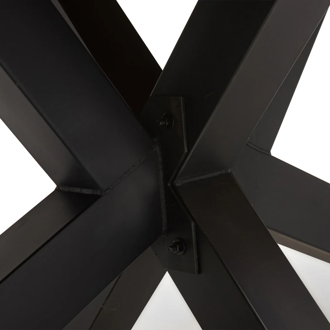 Raindale Dining Table - Dining Table 200cm Dark Oak / Star Metal Legs - 200cm - Image 4