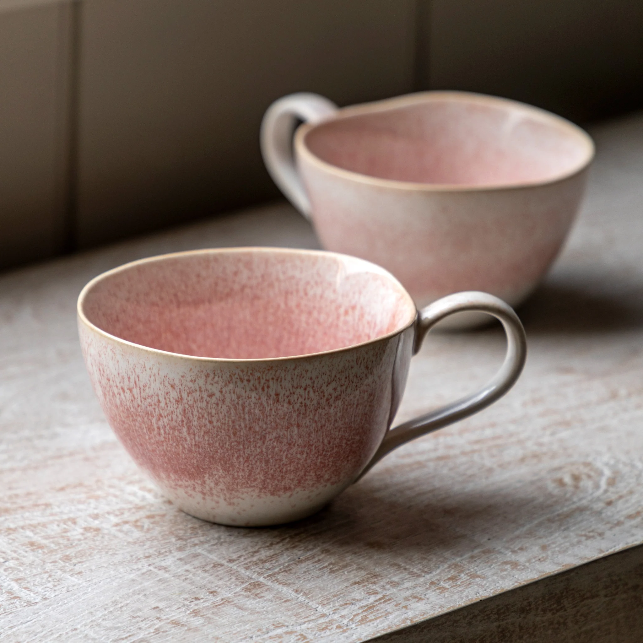 Reactive Organic Set Of 4 Pink Mugs - DHD Reactive Organic Mug Rose Pink 4Pk