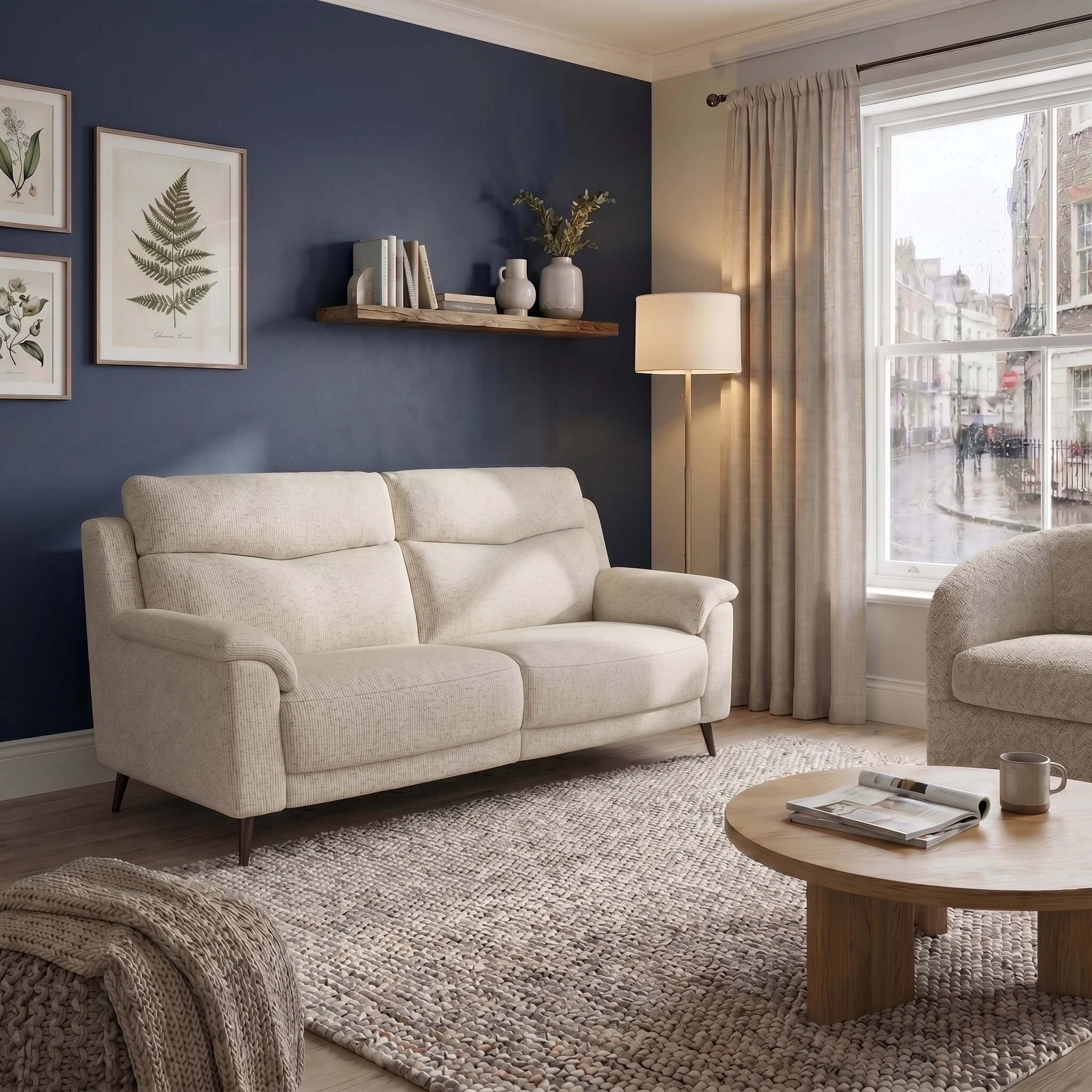 Revel 3 Seater Sofa - 2.5 Seater Sofa Fabric - Image 2
