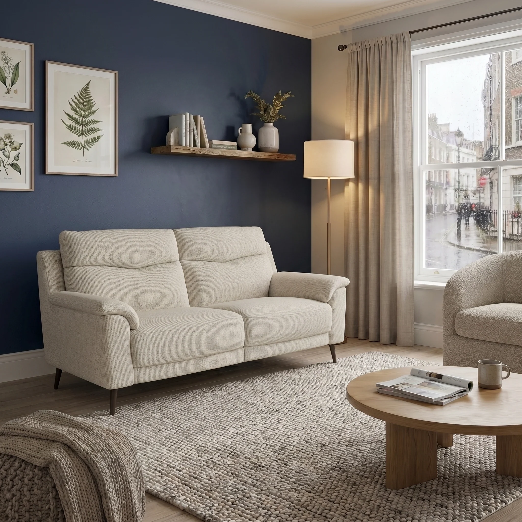 Revel Small 3 Seater Sofa - 2.5 Seater Sofa Compact Cat 20S - Image 2