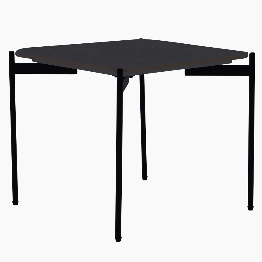 Rocco Black and Gold End Table - End Table Black & Gold Ceramic Top / Black Powder Coated Metal Legs - Image 3