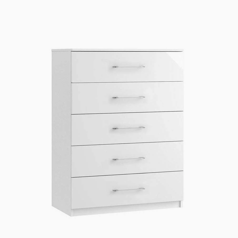 Roma 5 Drawer Cabinet - 5 Drawer Chest - Metal