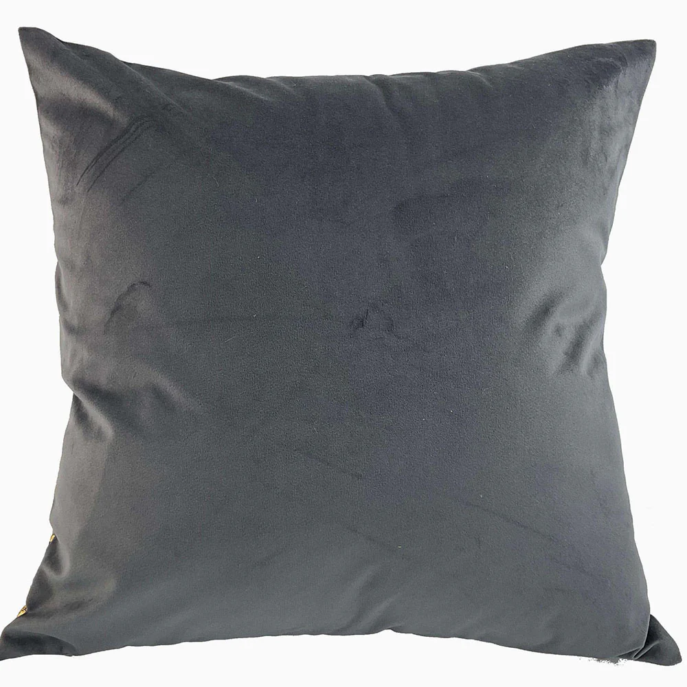 Sally Printed Gold Foil Square Cushion - DISC Sally Printed Floral Gold Foil 45x45CM Cushion - Image 2