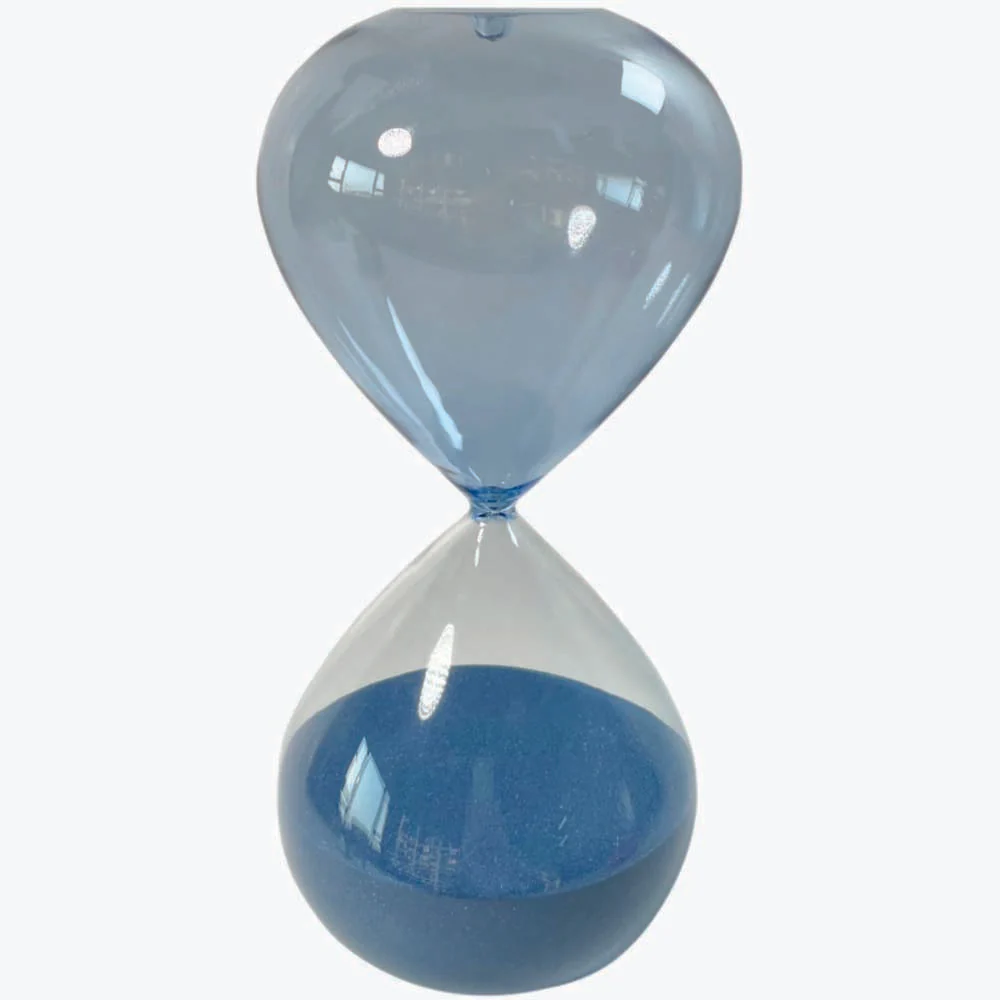 Sand Glass Hour Timer Blue - DISC Blue Sand Glass Hour 25CM