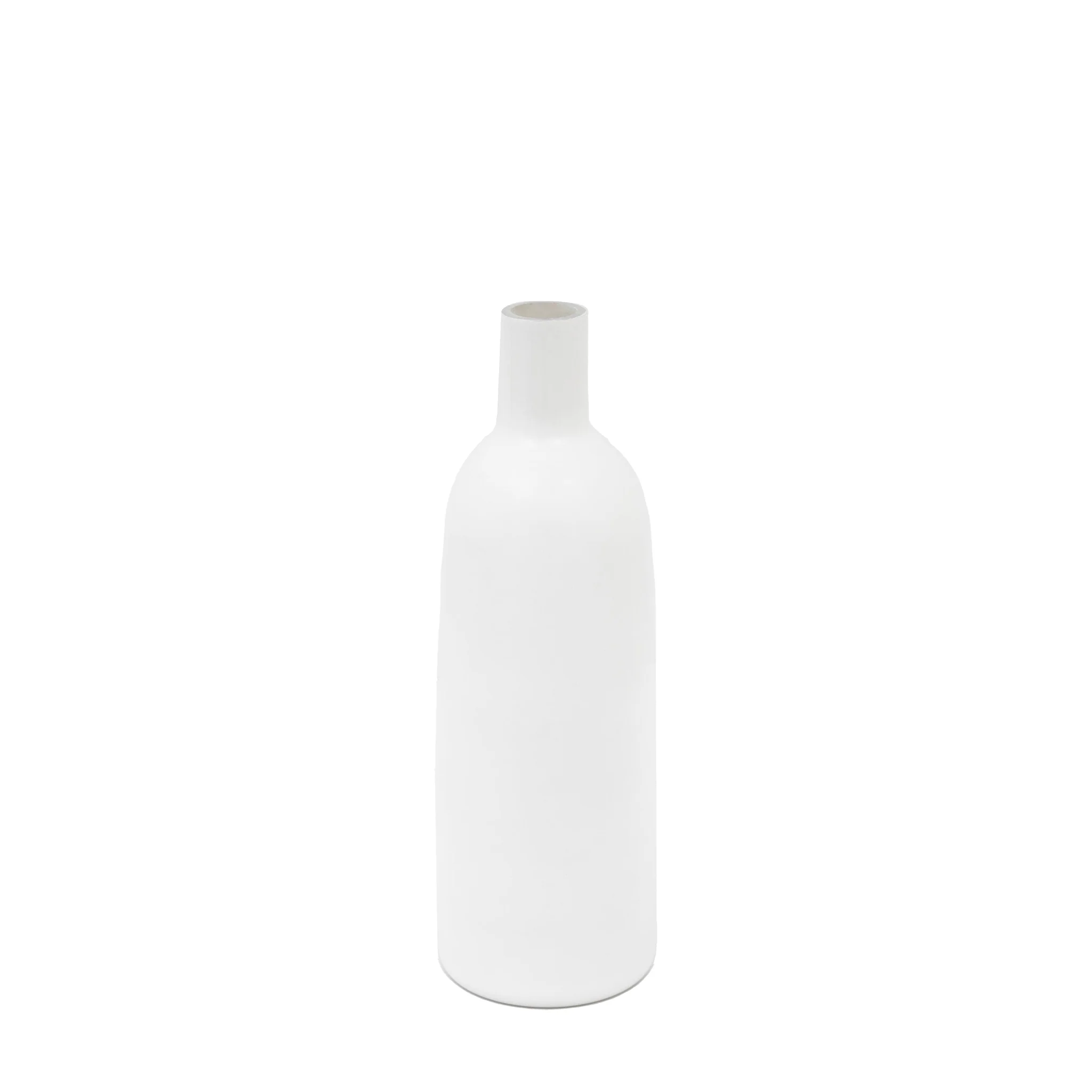 Santa Glass Bottle Vase White Small - Santo Glass Bottle Vase White Small - Image 3