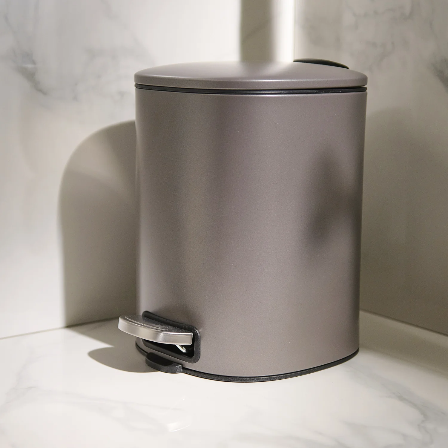 Santorini Platinium Pedal Bin - SALE Santorini 5L Pedal Bin Platinum