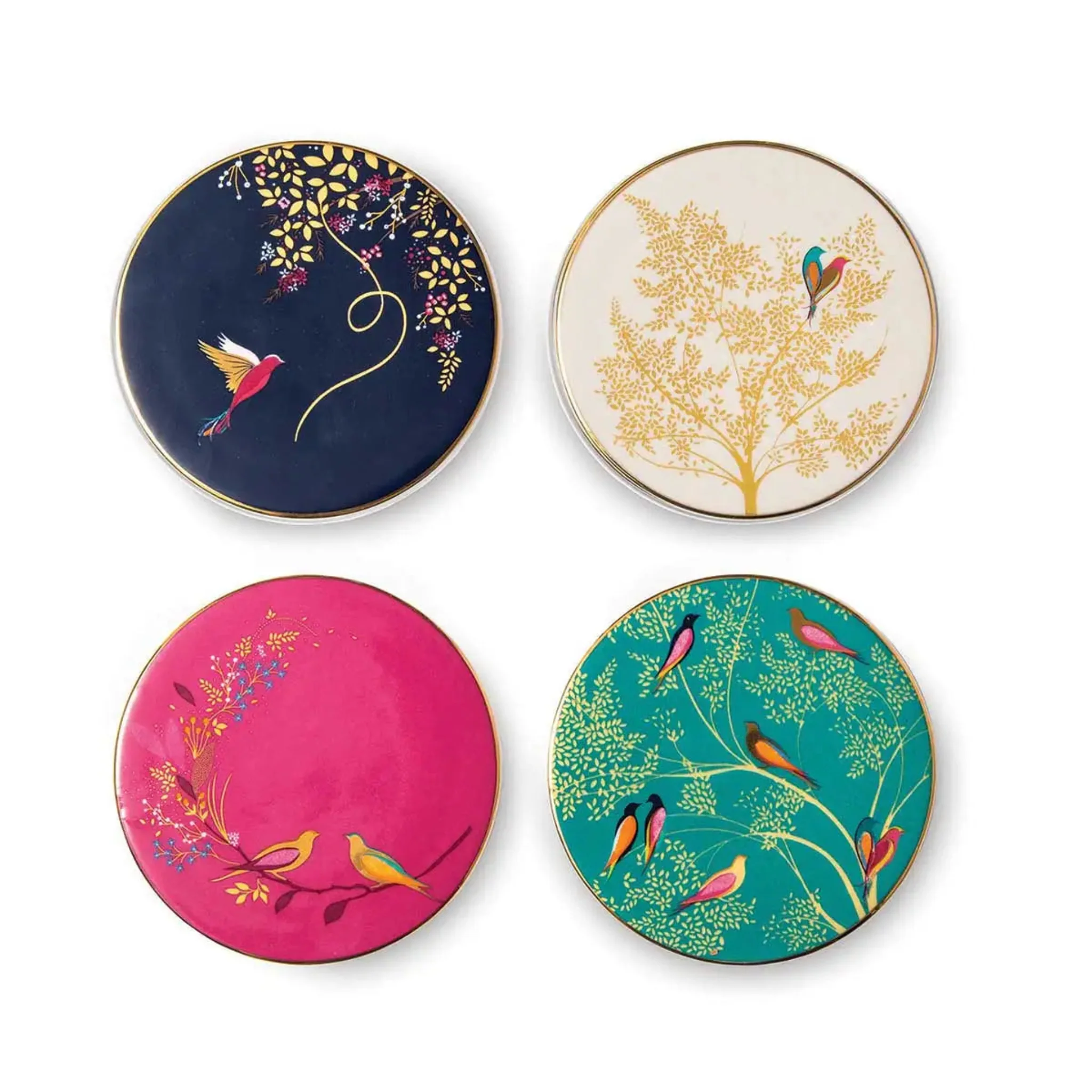 Sara Miller Chelsea Coaster Set - SM Chelsea Ceramic Coaster Set - Image 2