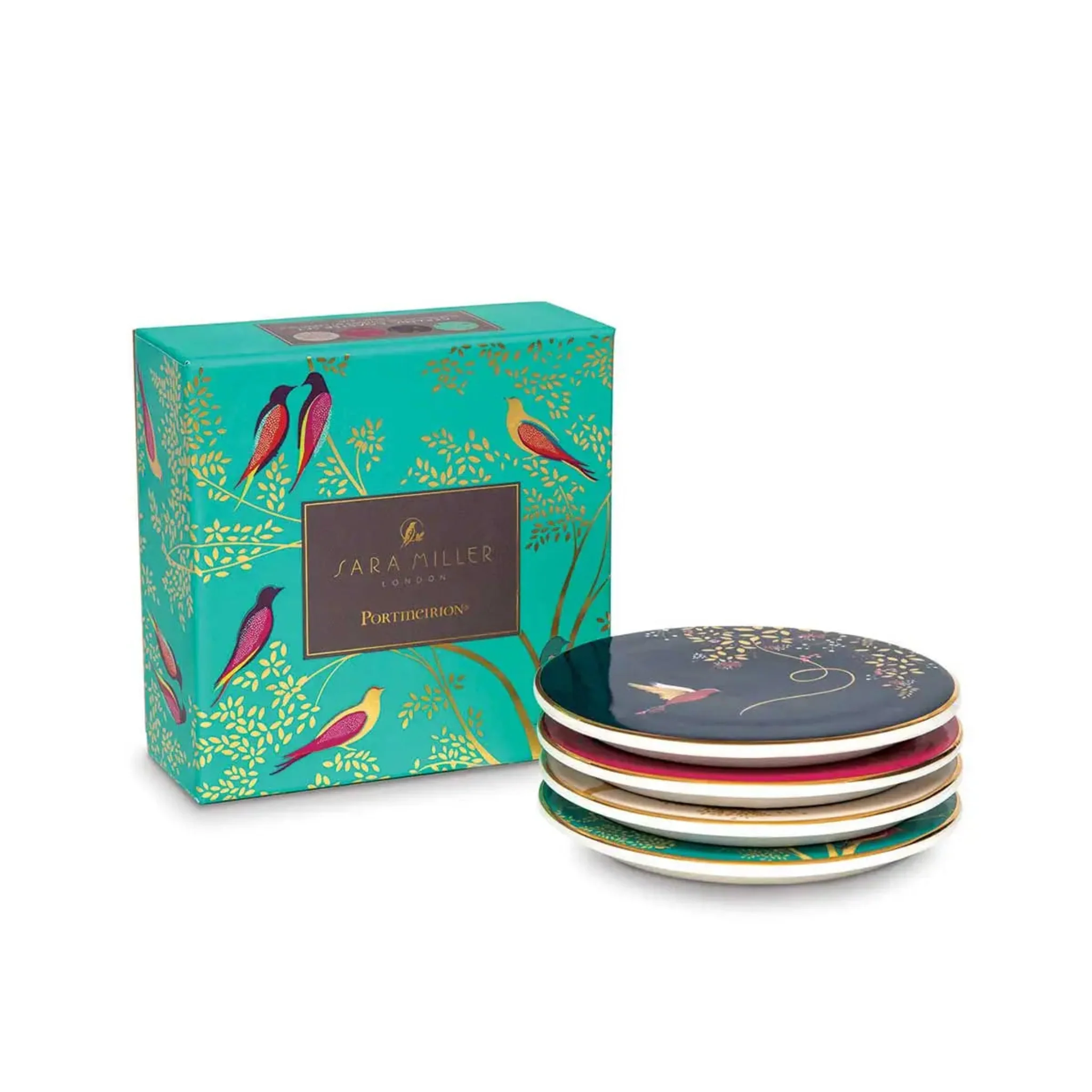 Sara Miller Chelsea Coaster Set - SM Chelsea Ceramic Coaster Set - Image 3
