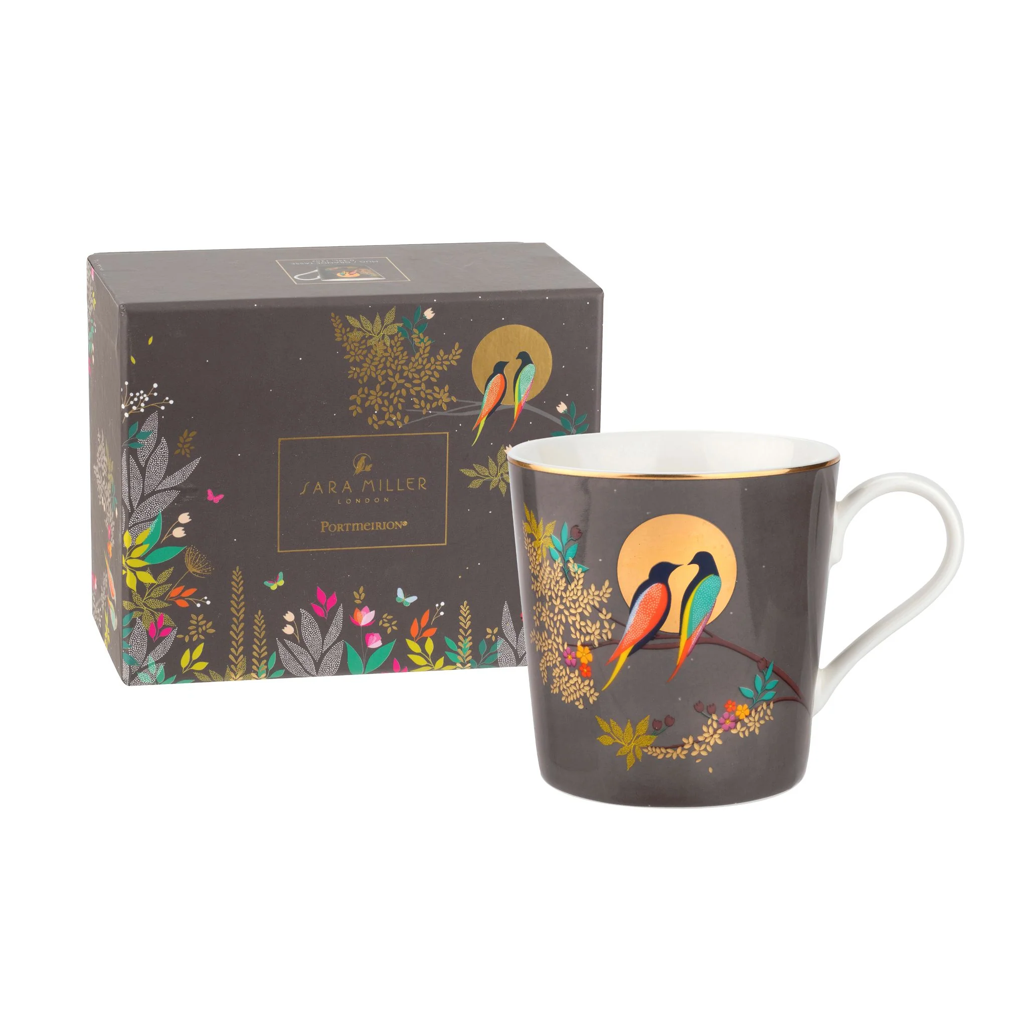 Sara Miller Chelsea Dark Grey Mug - SM Chelsea Mug Dark Grey - Image 2