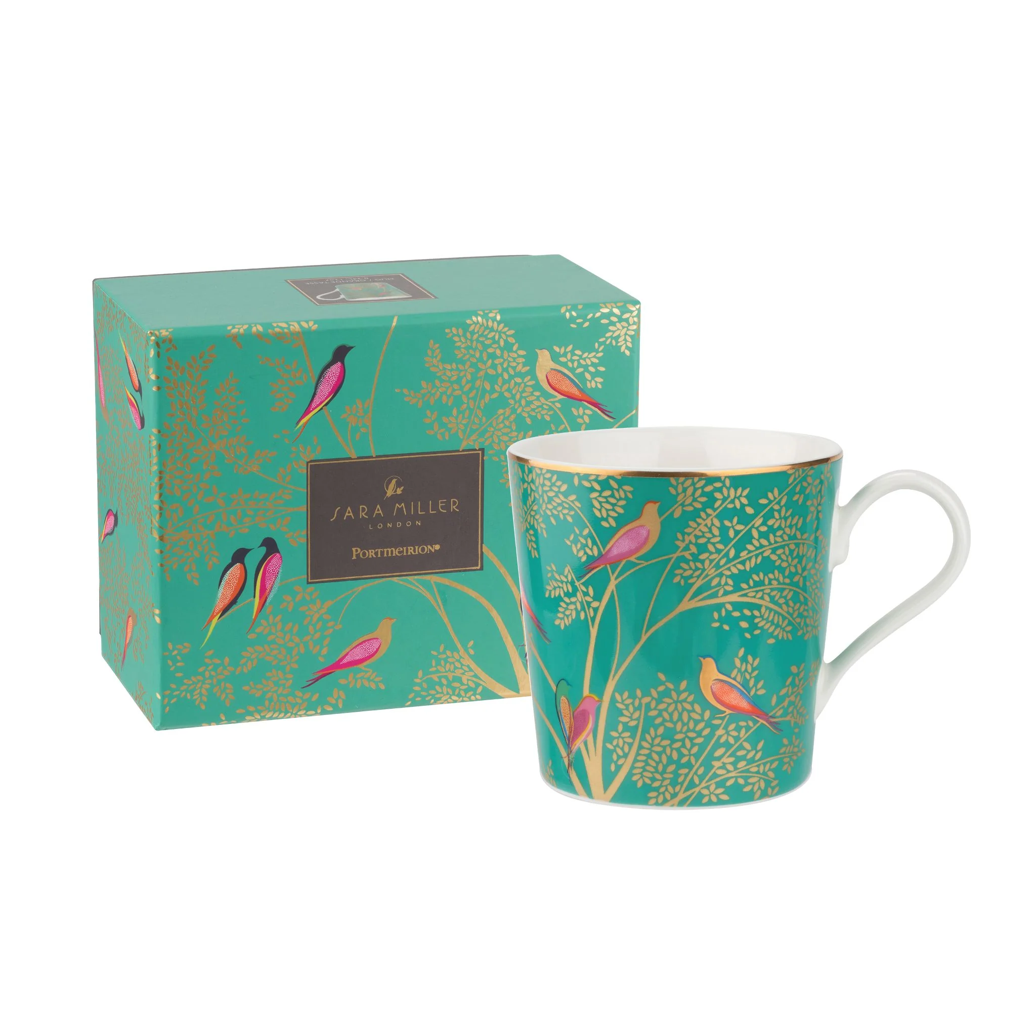 Sara Miller Chelsea Green Mug - SM Chelsea Mug Green - Image 2