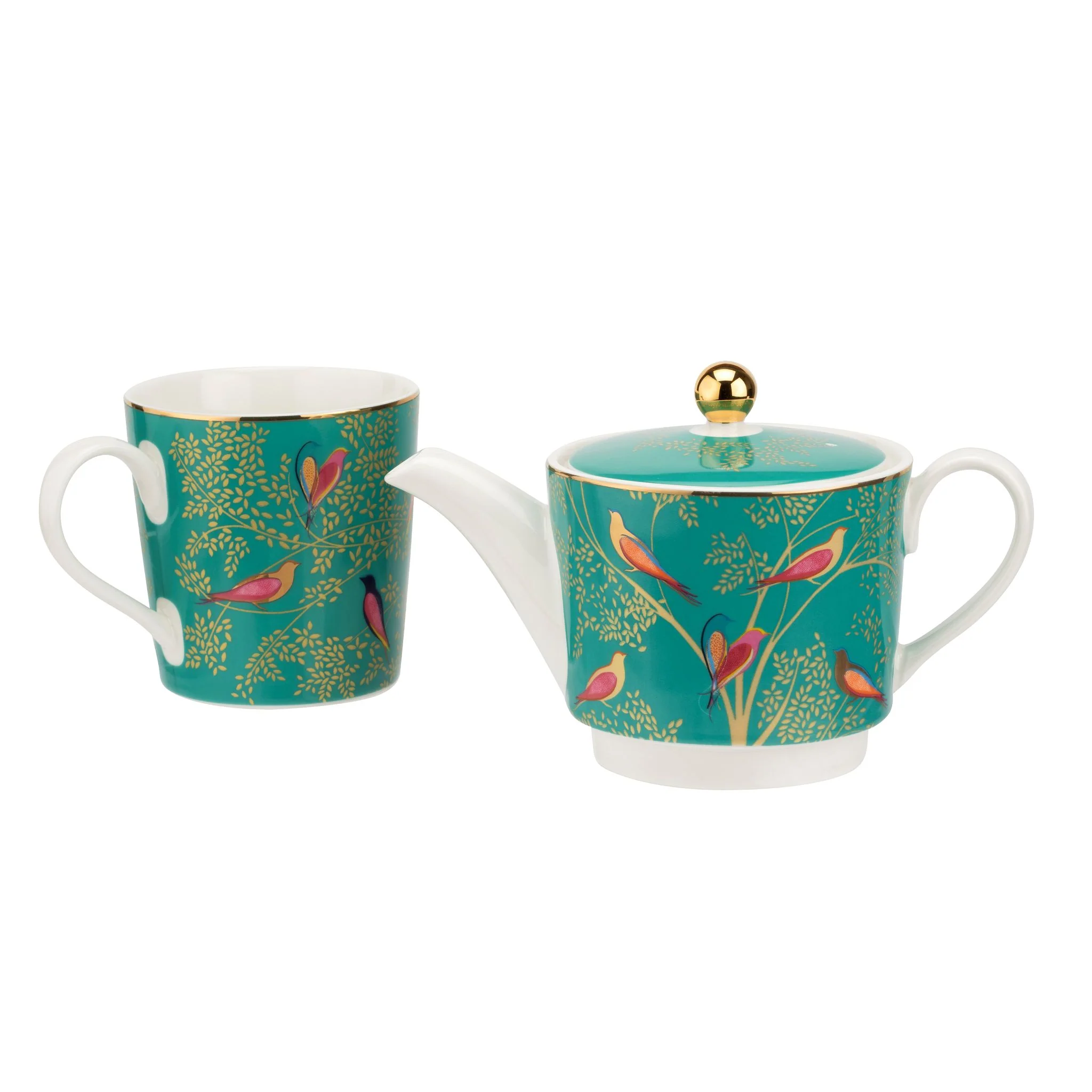 Sara Miller Chelsea Green Tea For One Set - SM Chelsea Tea for One Green - Image 2