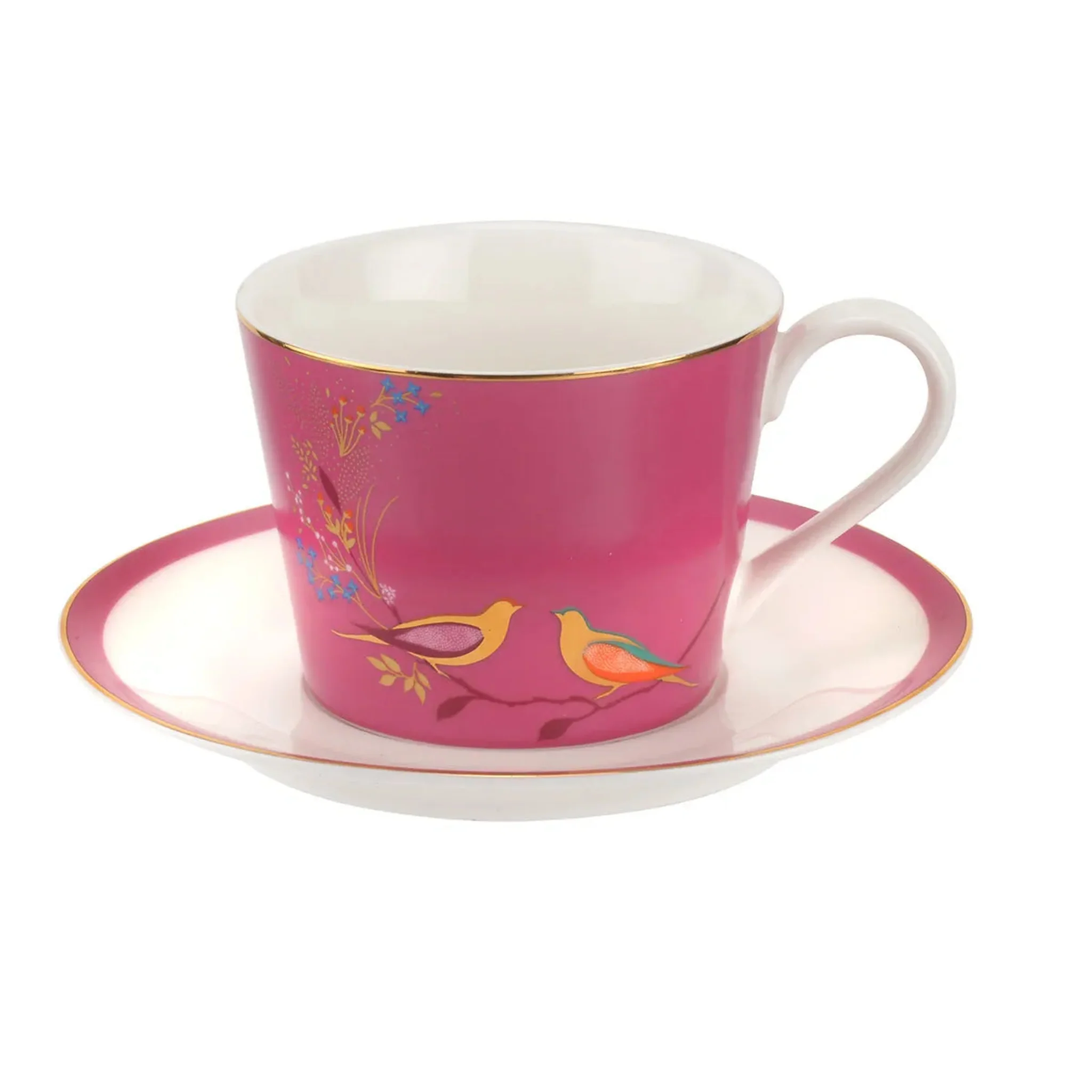 Sara Miller Chelsea Pink Cup And Saucer - SM Chelsea Cup & Saucer Pink