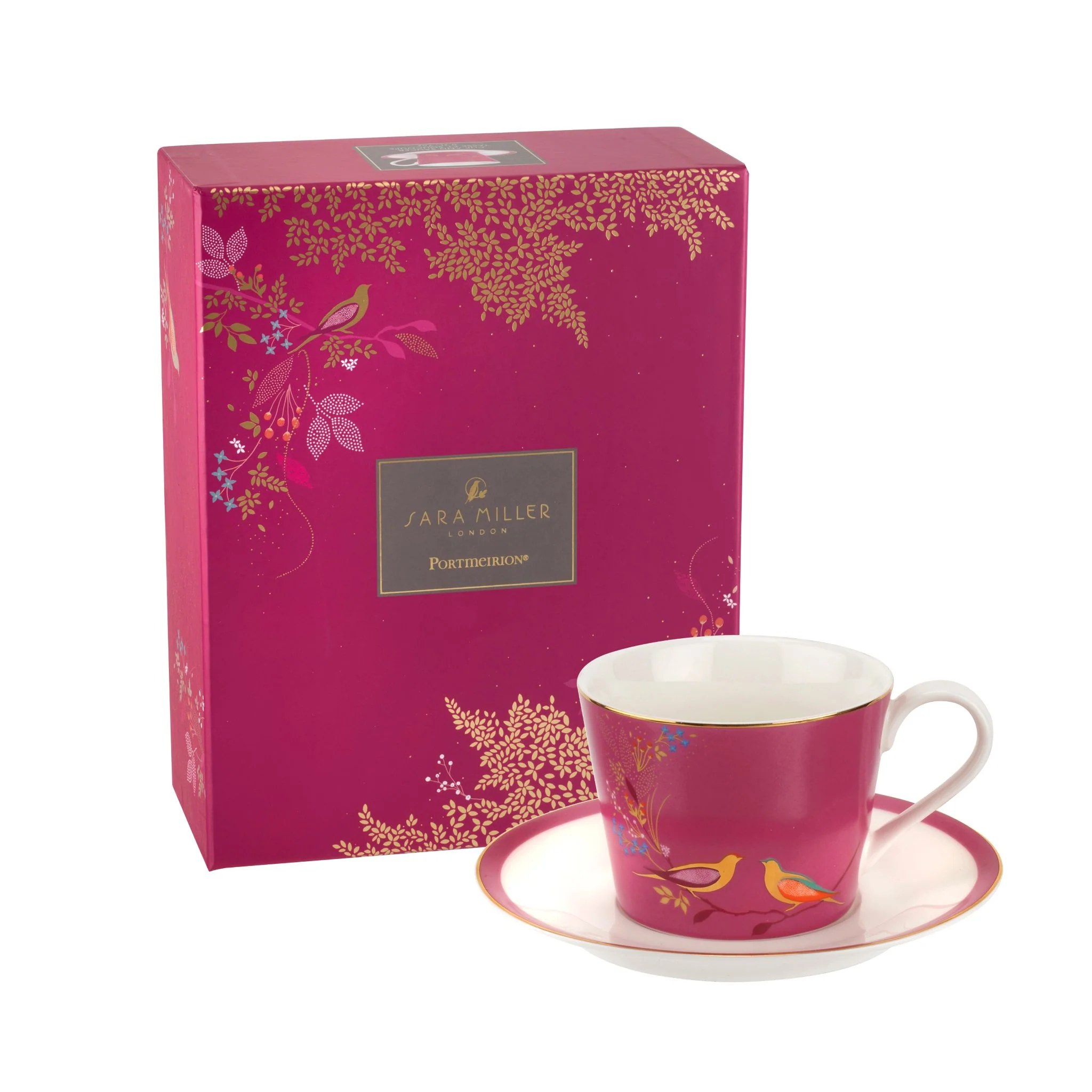 Sara Miller Chelsea Pink Cup And Saucer - SM Chelsea Cup & Saucer Pink - Image 2