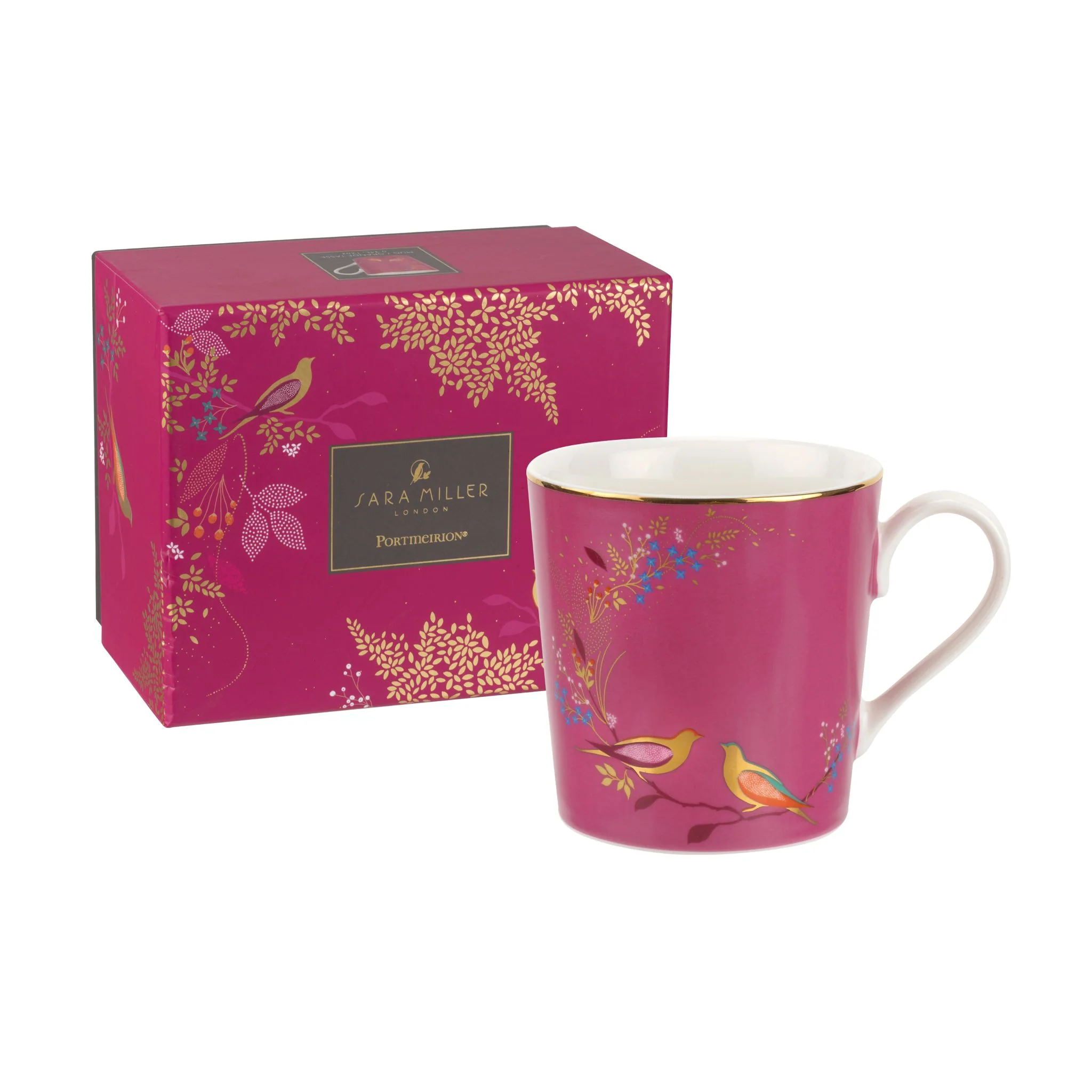 Sara Miller Chelsea Pink Mug - SM Chelsea Pink Mug - Image 2