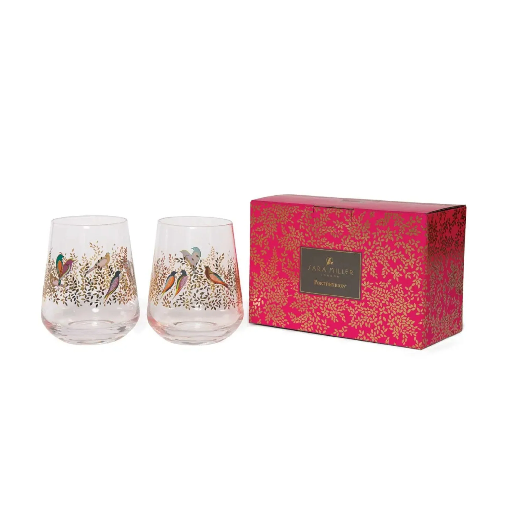 Sara Miller Chelsea Set Of 2 Tumblers - SM Chelsea Tumblers Set of 2 - Image 3