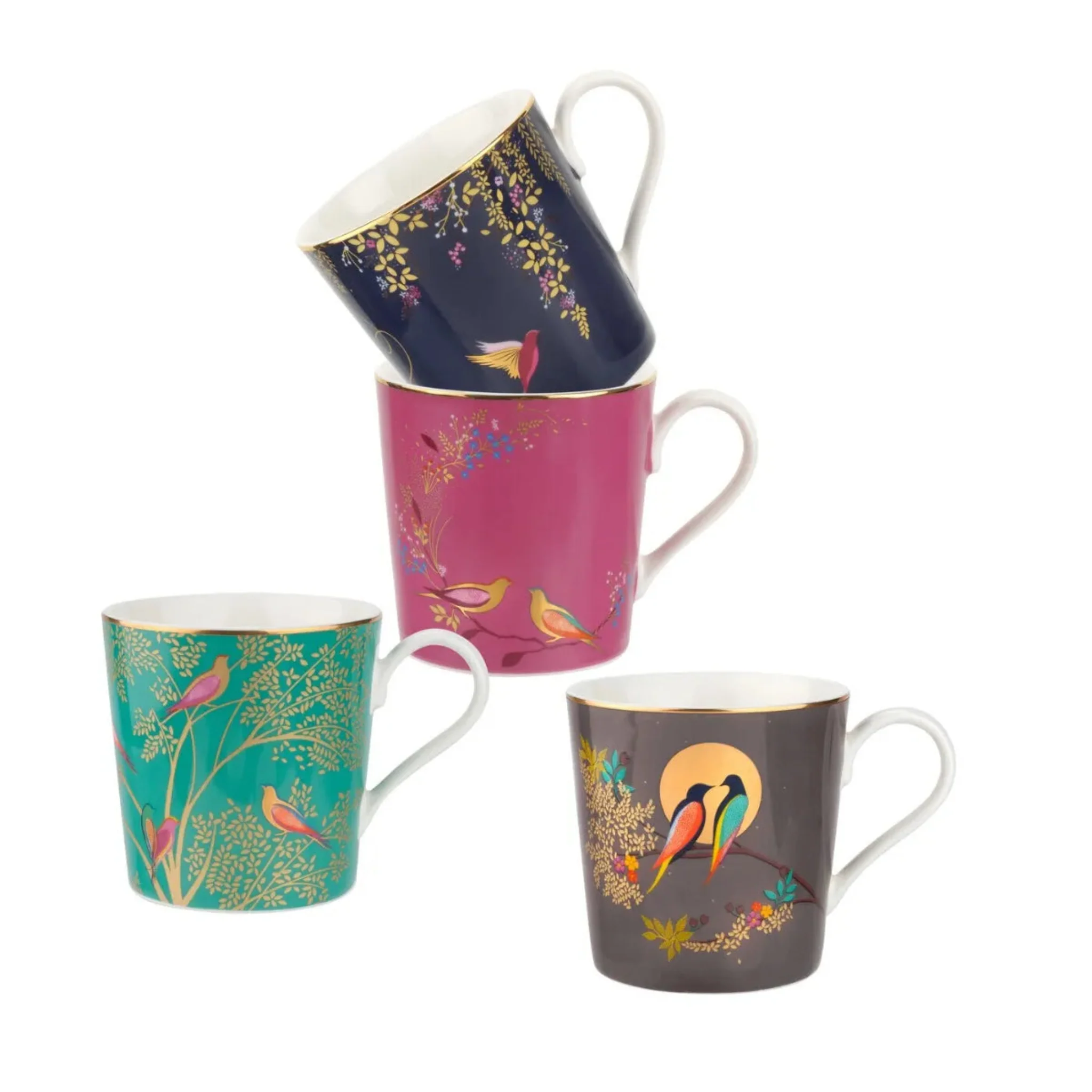 Sara Miller Chelsea Set Of 4 Mugs - SM Chelsea Mugs Asstd Set of 4 - Image 2
