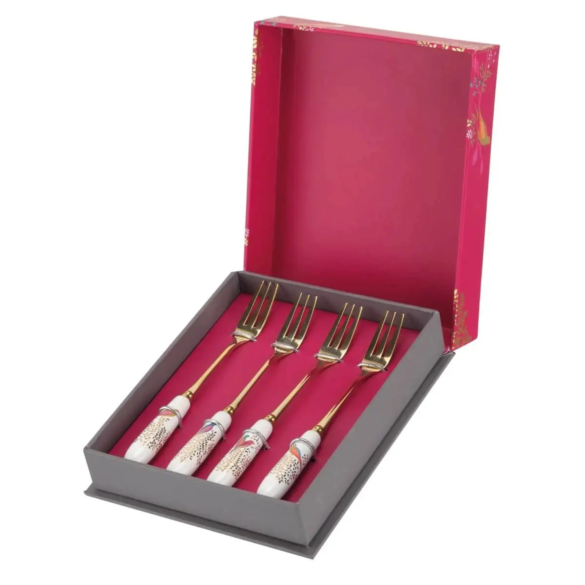 Sara Miller Chelsea Set Of 4 Pastry Forks - SM Chelsea Pastry Forks Set of 4 - Image 3