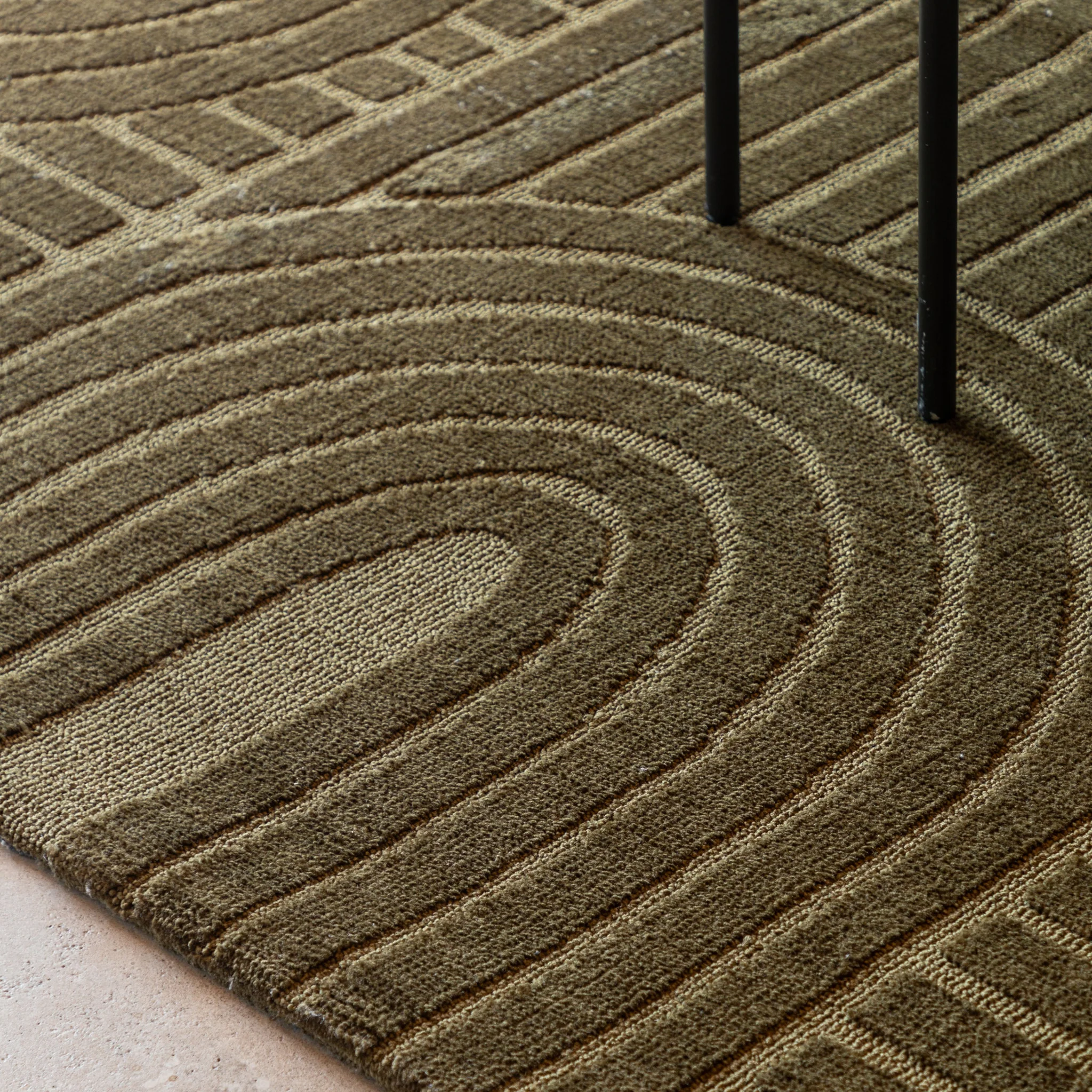 Saser Rug Olive - DHD Saser Rug Olive 160x230CM - Image 2