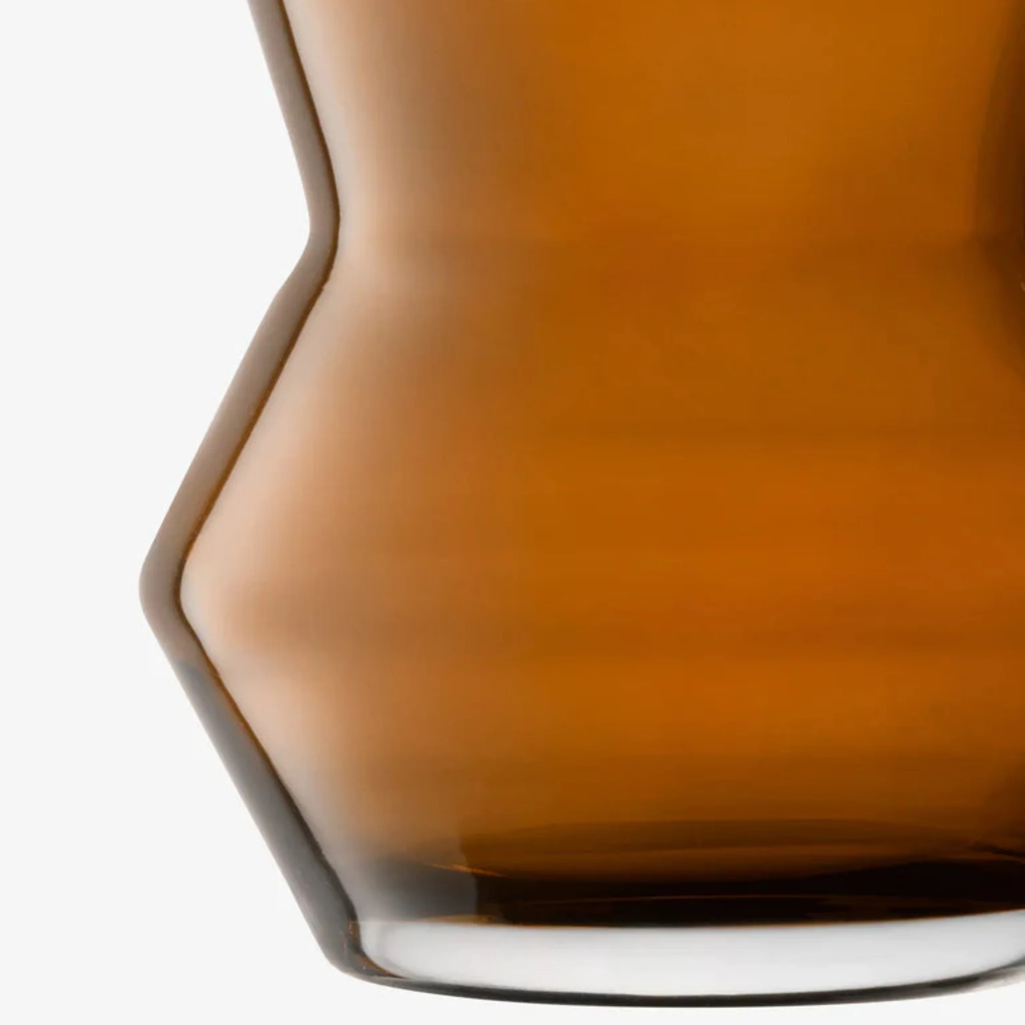 LSA Sculpt Brown Vase - Sculpt Vase Cognac 16CM - Image 2