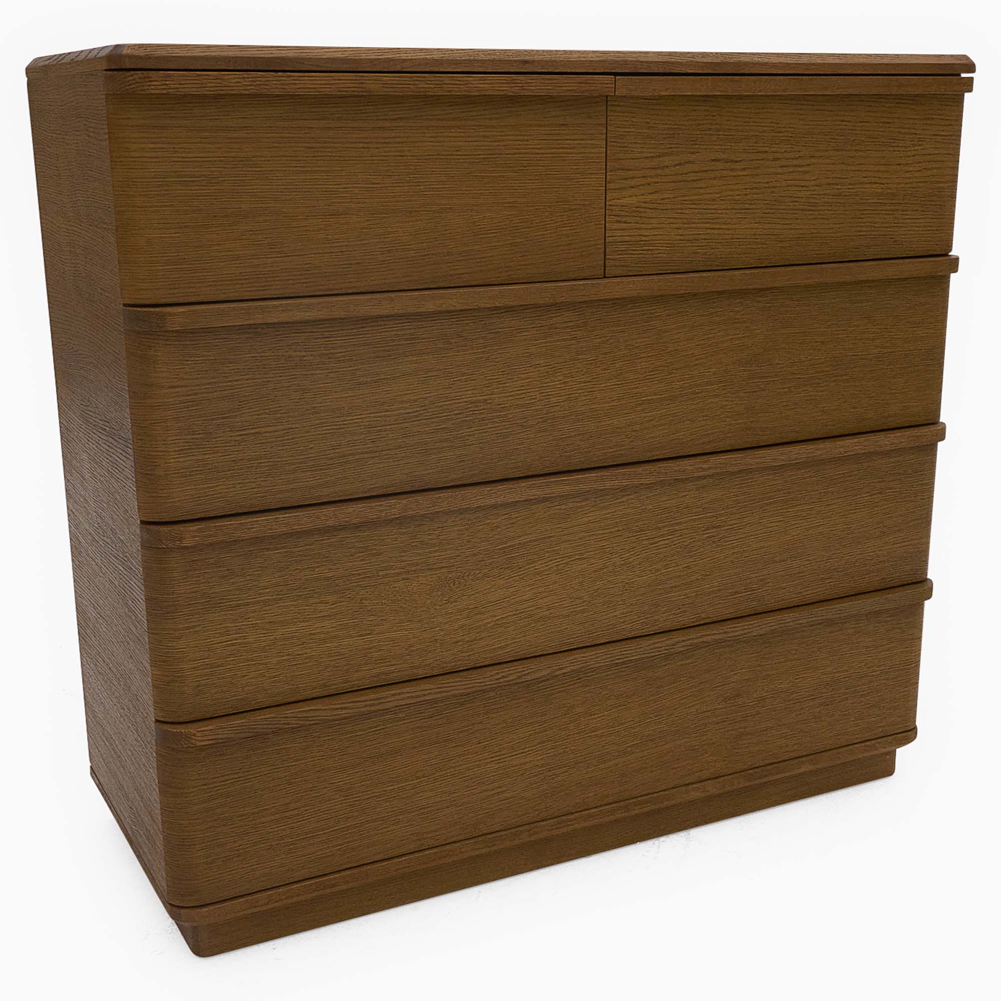 Serene 5 Drawer Cabinet - 3+2 Chest Oak / Oak Veneer - Image 10