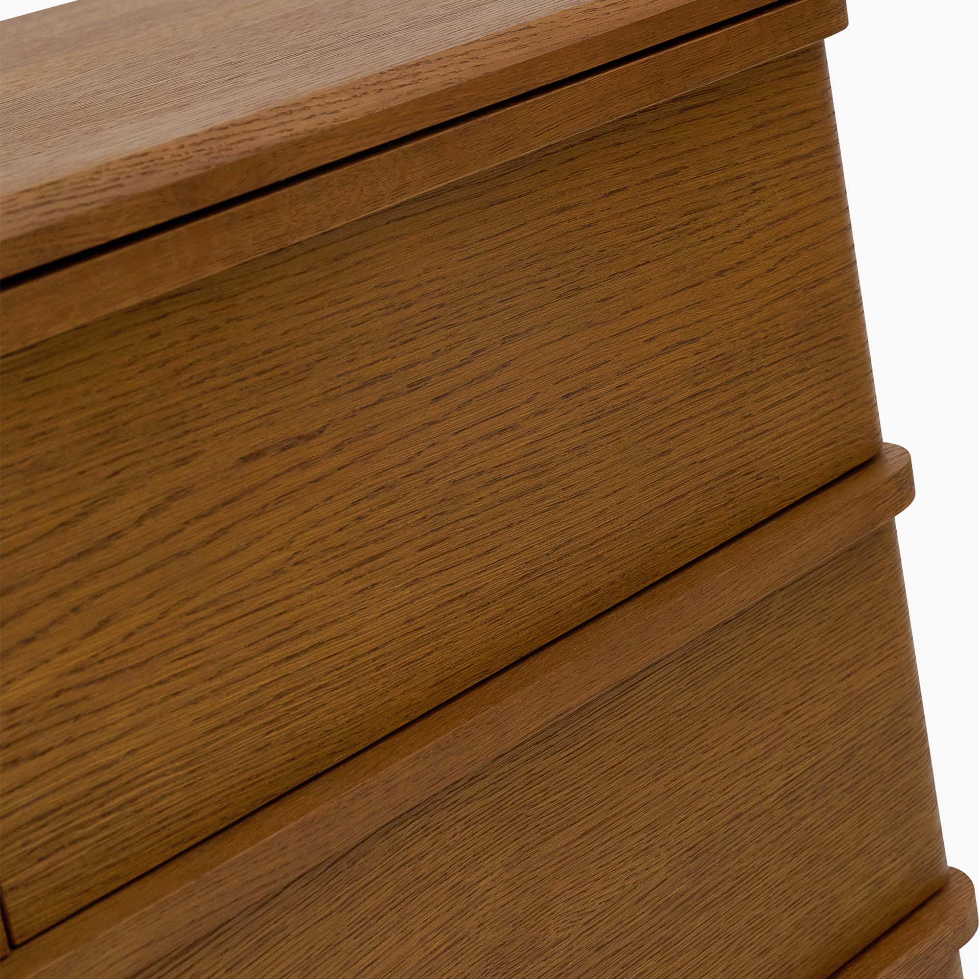 Serene 5 Drawer Cabinet - 3+2 Chest Oak / Oak Veneer - Image 6