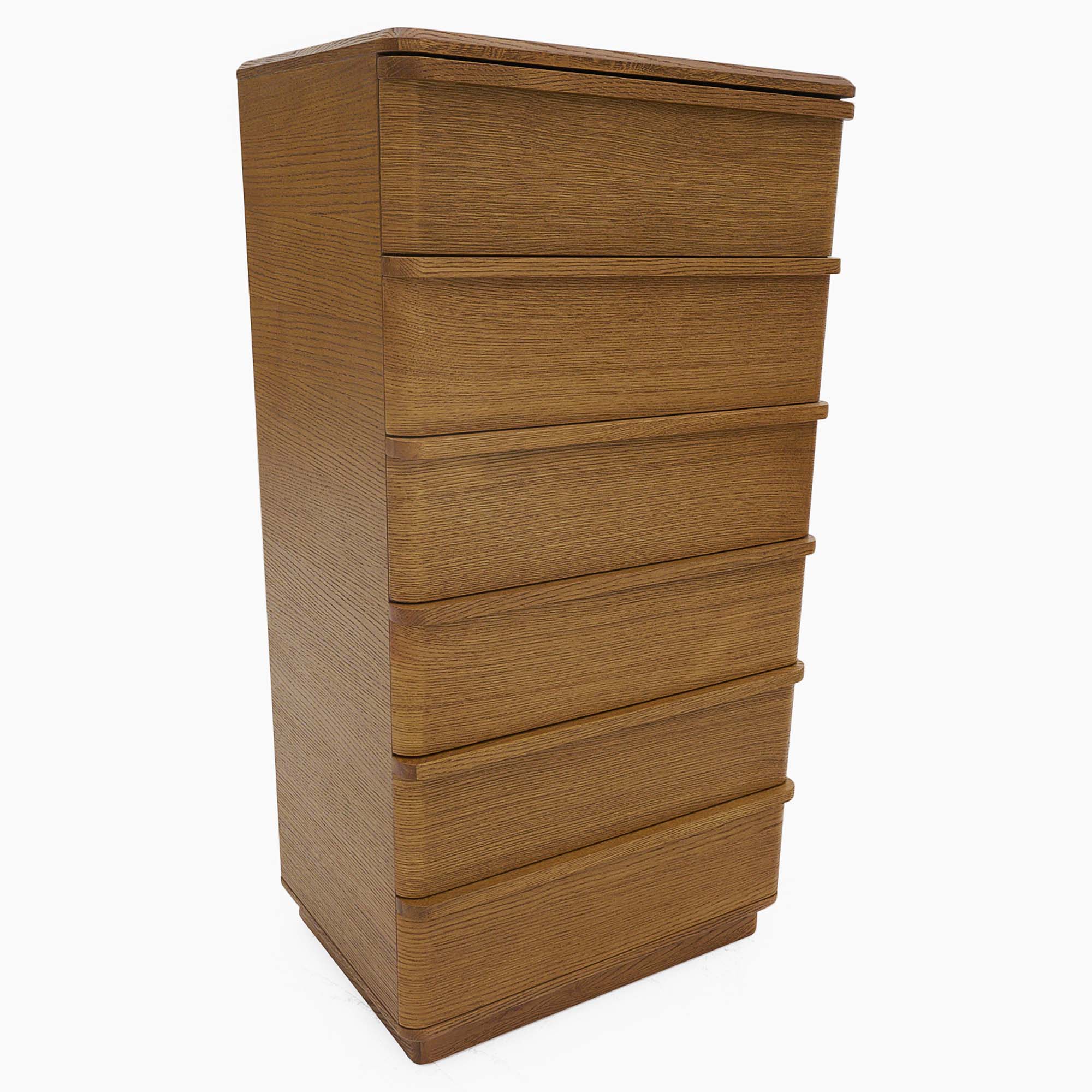 Serene 6 Drawer Wellington Cabinet - 6 Drawer Wellington Chest Oak / Oak Veneer - Image 8