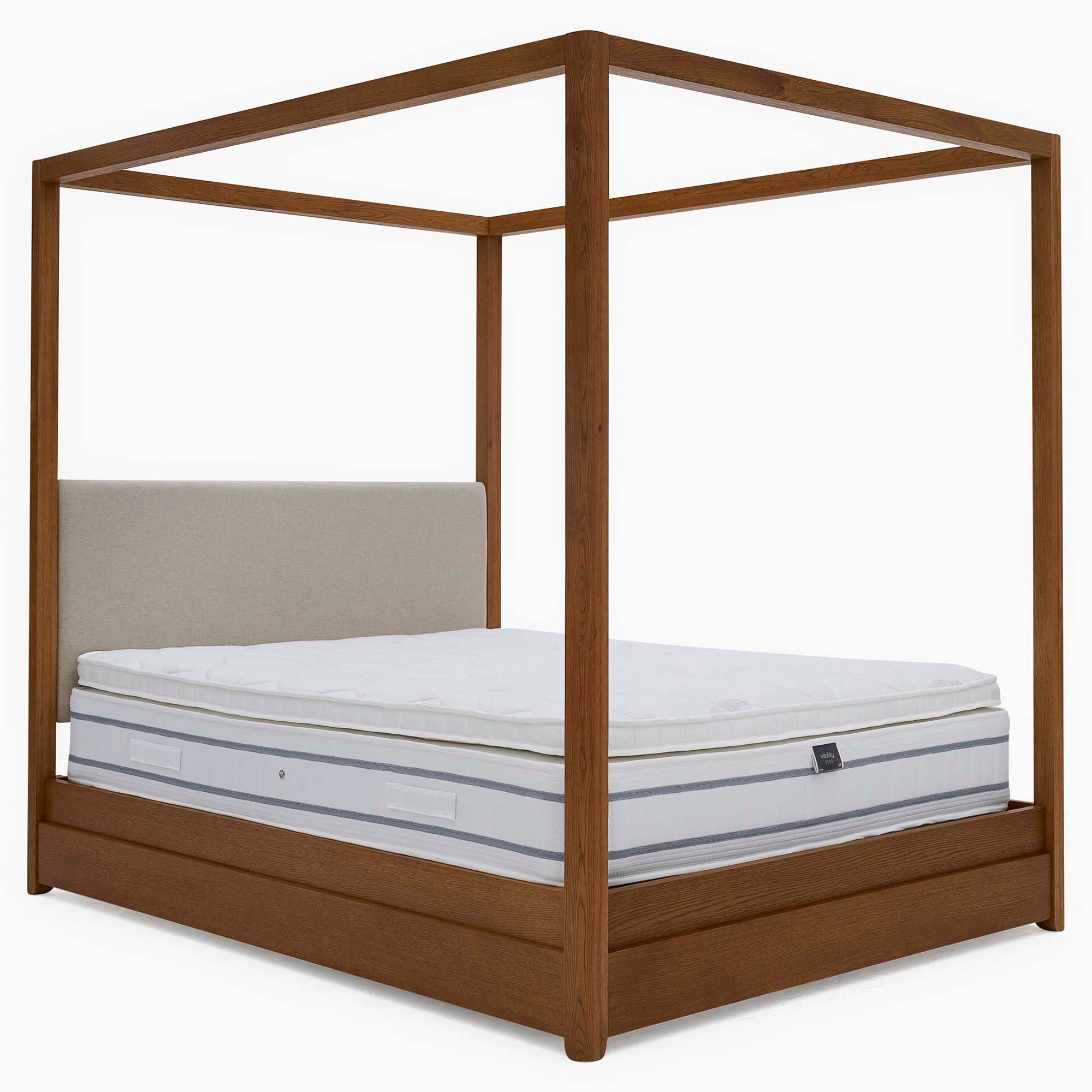 Serene Bedframe - 6' Poster Bed Oak / Oak Veneer - Super King