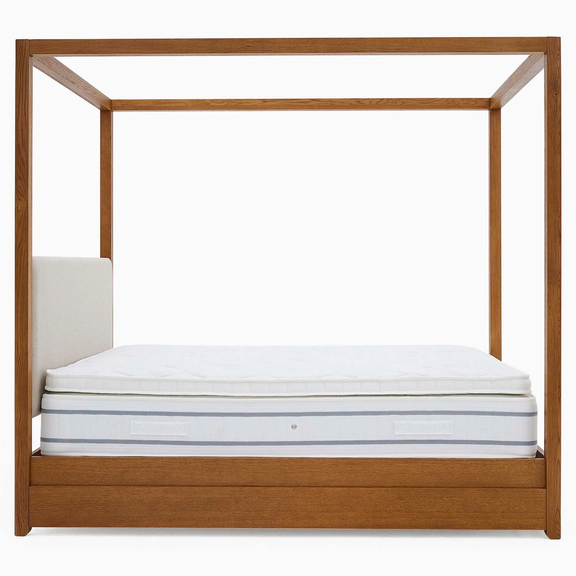 Serene Low Bedframe - 5' Low Food End Bed Oak / Oak Veneer - King - Image 4