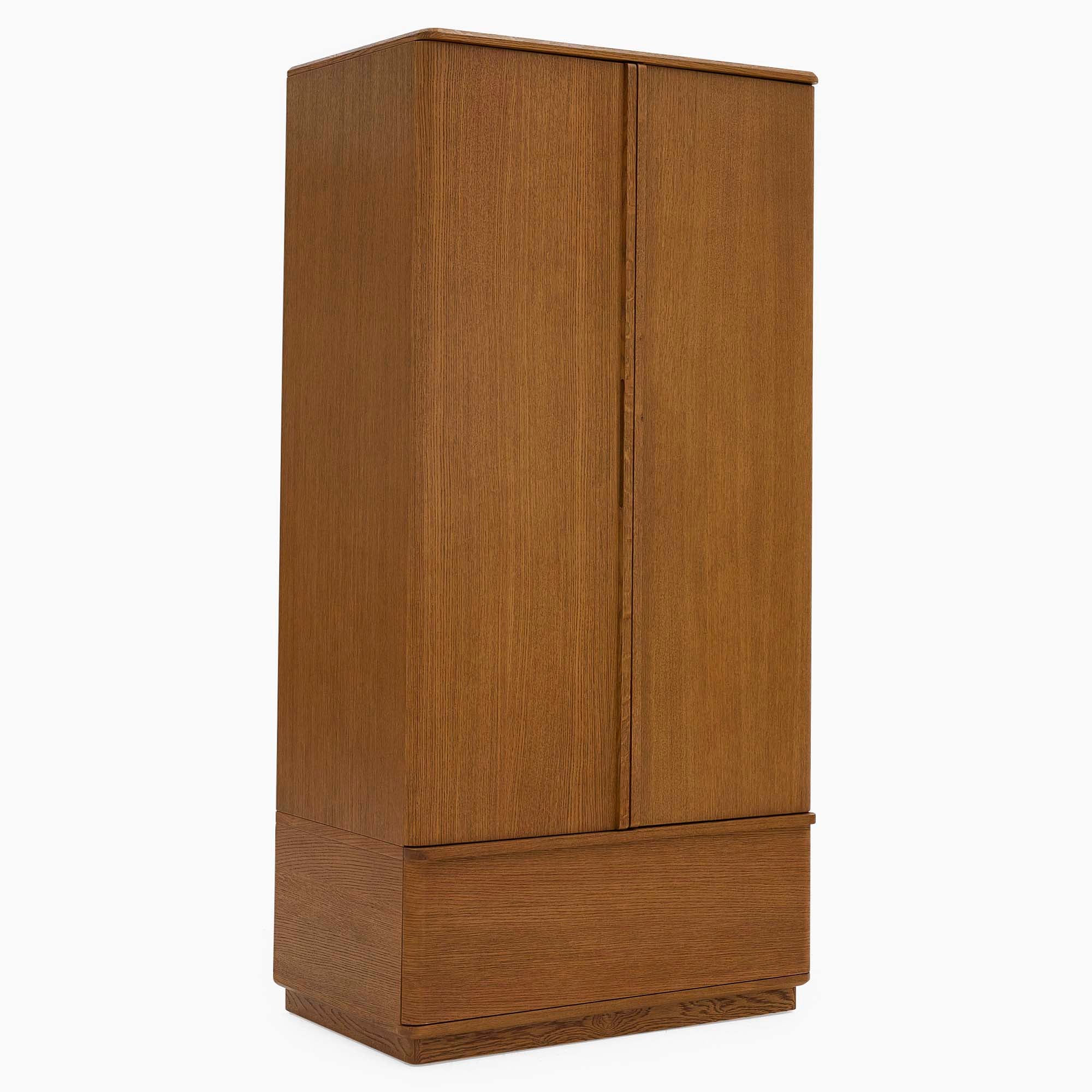 Serene Wardrobe - 1 Drawer Wardrobe Oak / Oak Veneer - Image 3