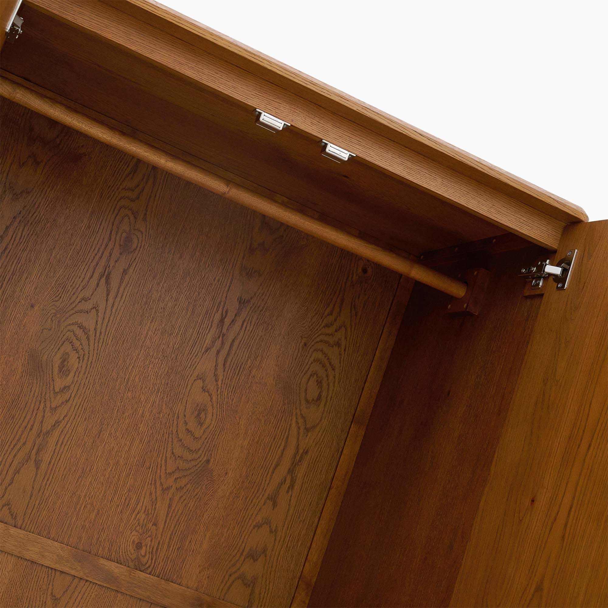 Serene Wardrobe - 1 Drawer Wardrobe Oak / Oak Veneer - Image 7