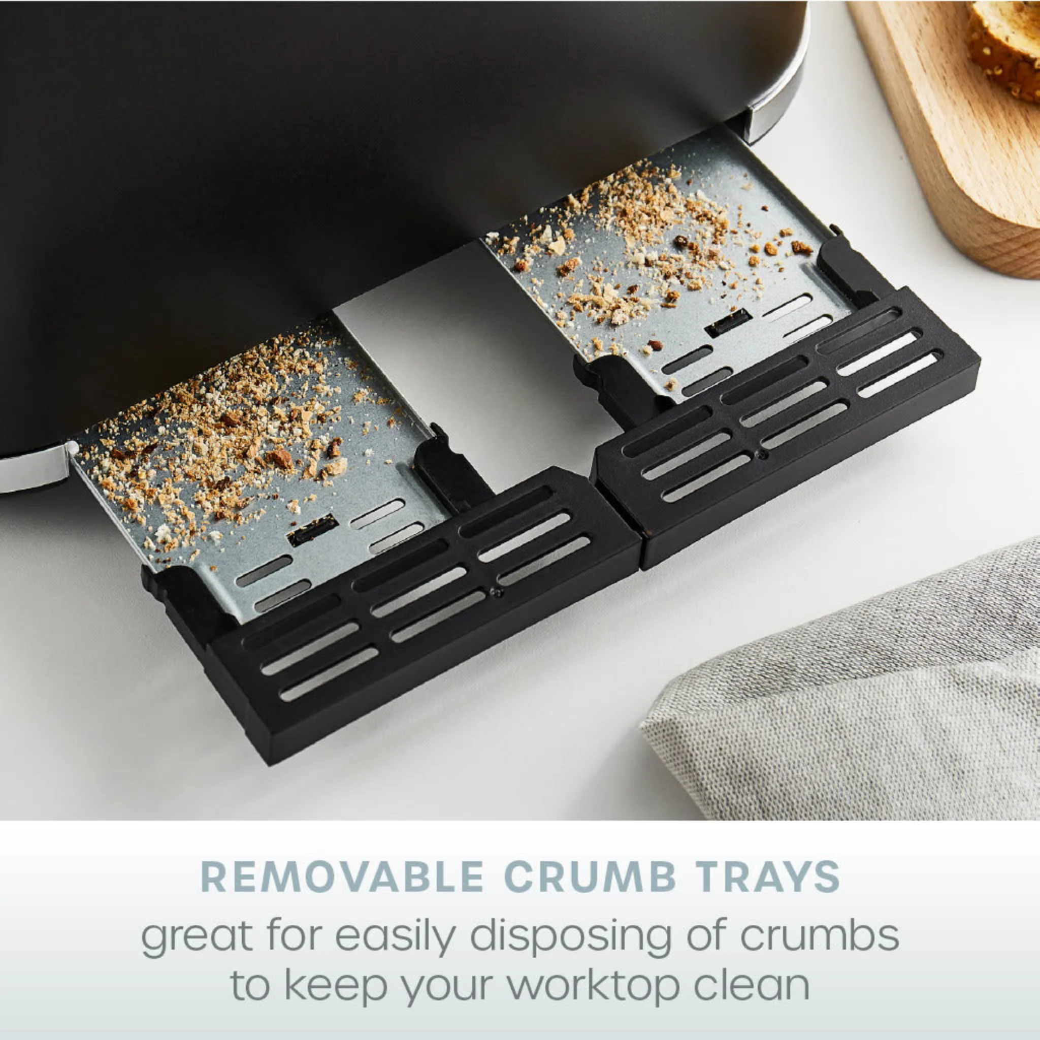 Serenity Toaster 4 Slice Matte Black - Serenity Toaster 4 Slice Matte Black - Image 3