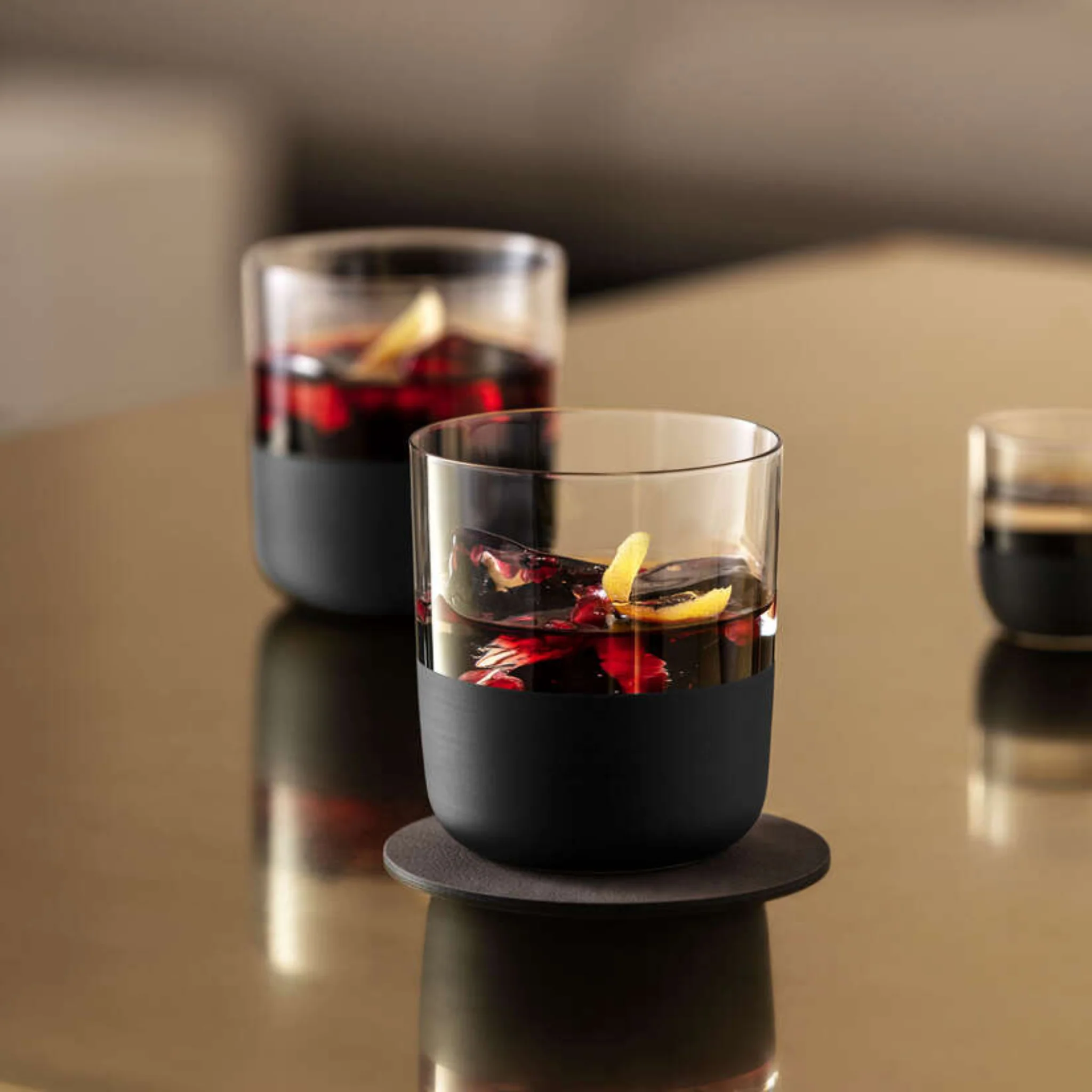 Villeroy & Boch Set Of 4 Black Tumblers - Old Fashion Tumbler Black 4 Pack