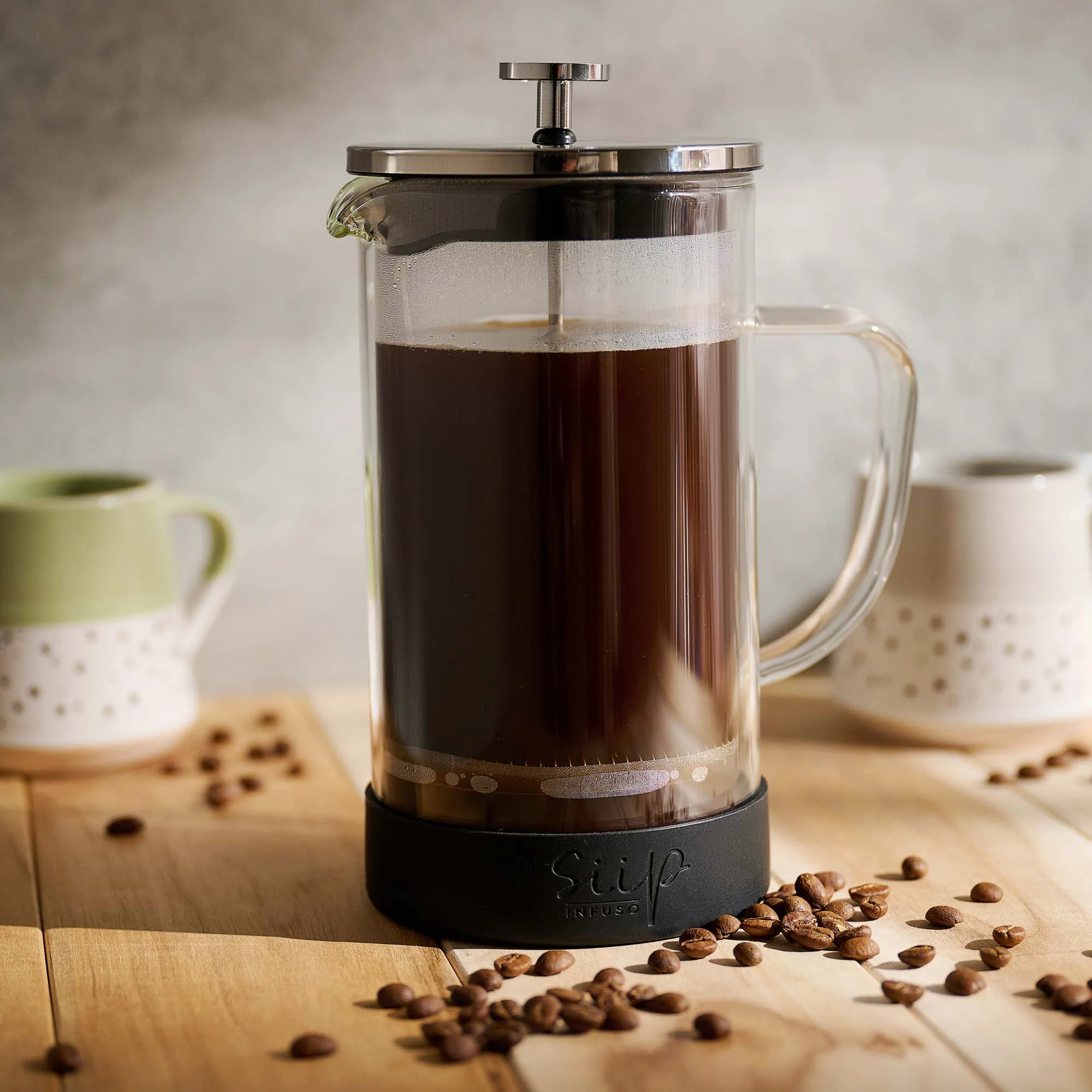 Siip Glass 8 Cup Cafetiere - Siip Infuso 8 Cup Glass Cafetiere