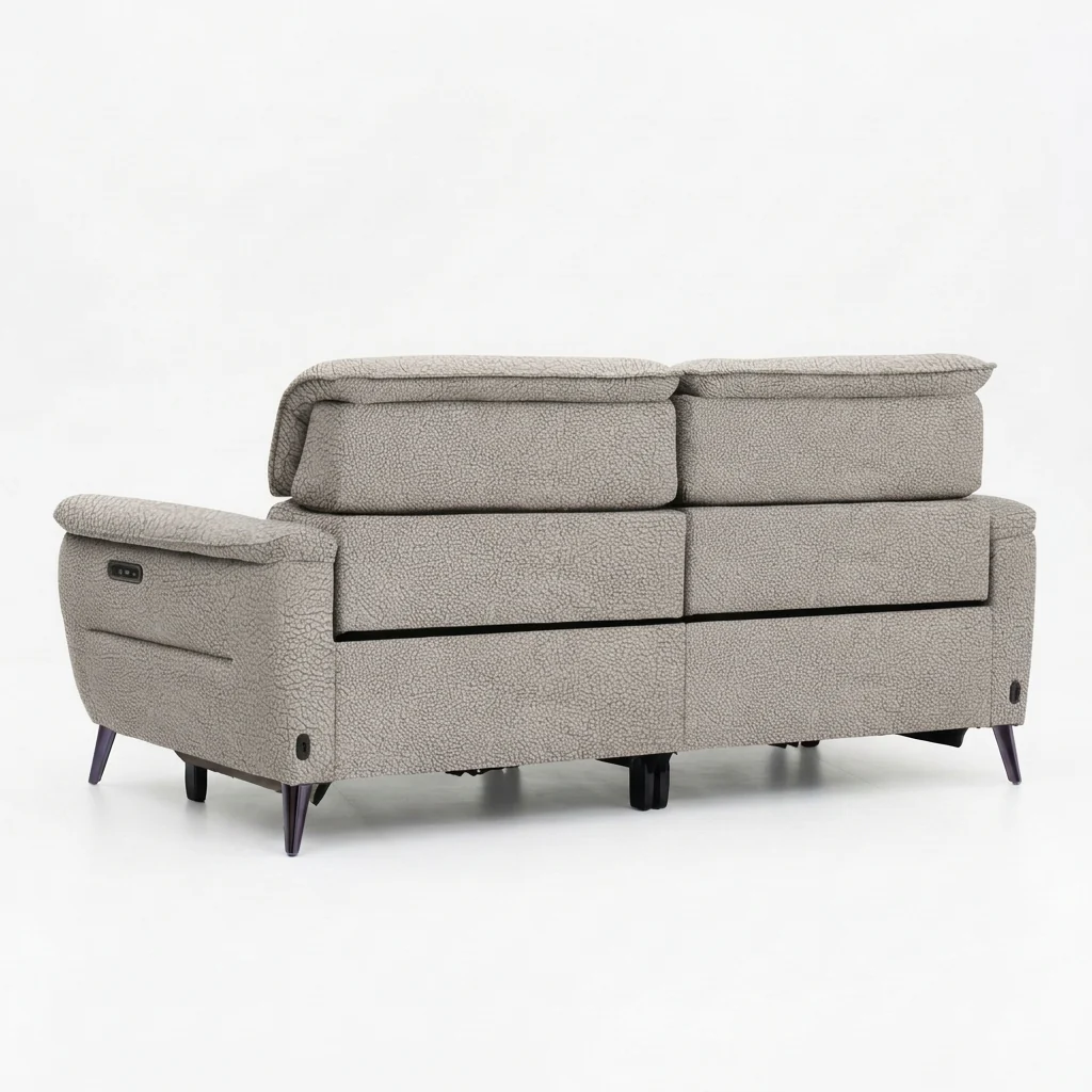 Sol 3 Seater Recliner Sofa - 3 Seater Power Recliner Sofa with Head Tilt F6 - Image 4