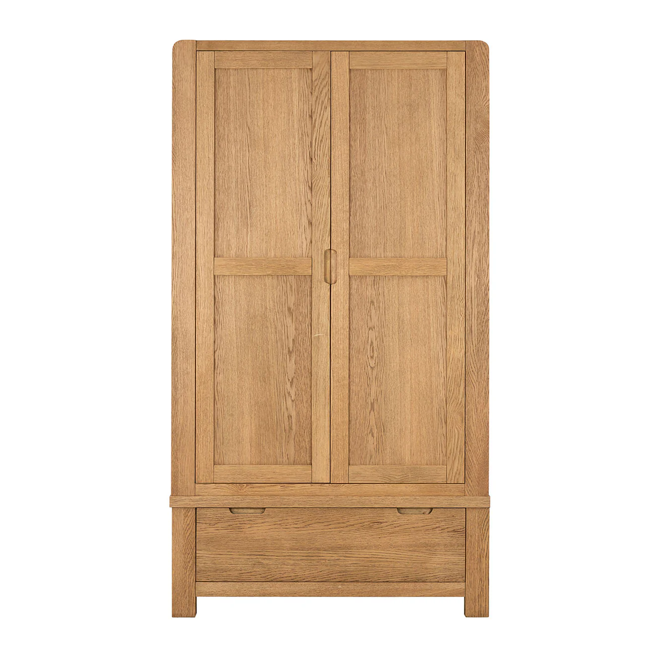 Solvi Gents Wardrobe - Gents Wardrobe Solid Oak / Oak Veneer