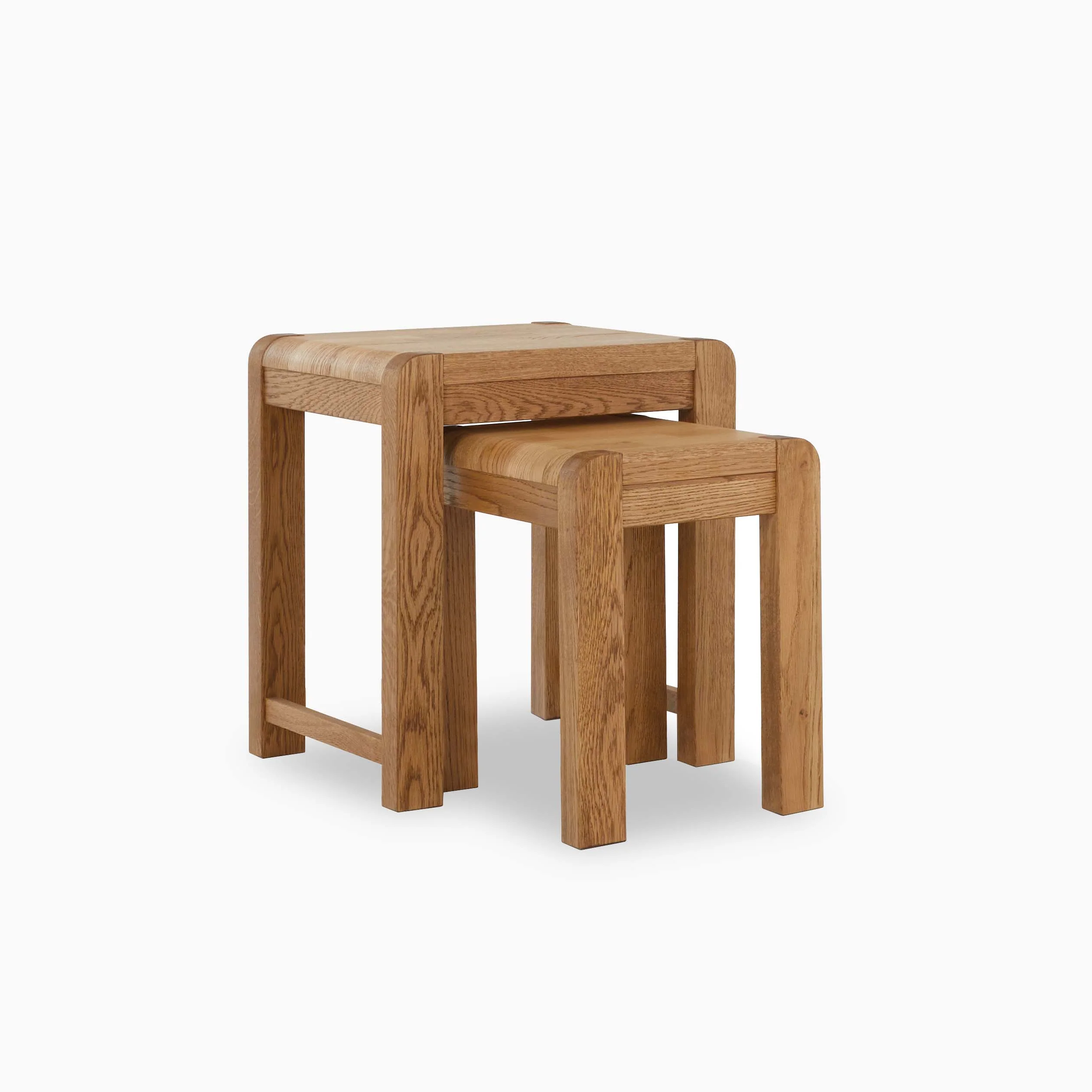 Solvi Next of Side Tables - Nest of Tables Solid Oak / Oak Veneer - Image 3