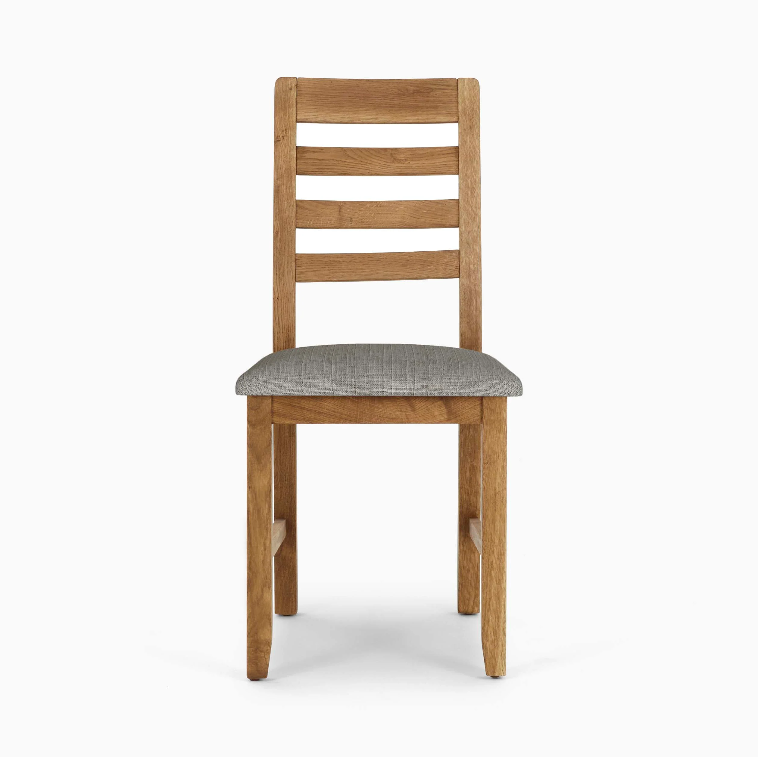 Solvi Pair of Oak/Linen Dining Chairs - Dining Chair - Pair Oak / Linen - Image 3