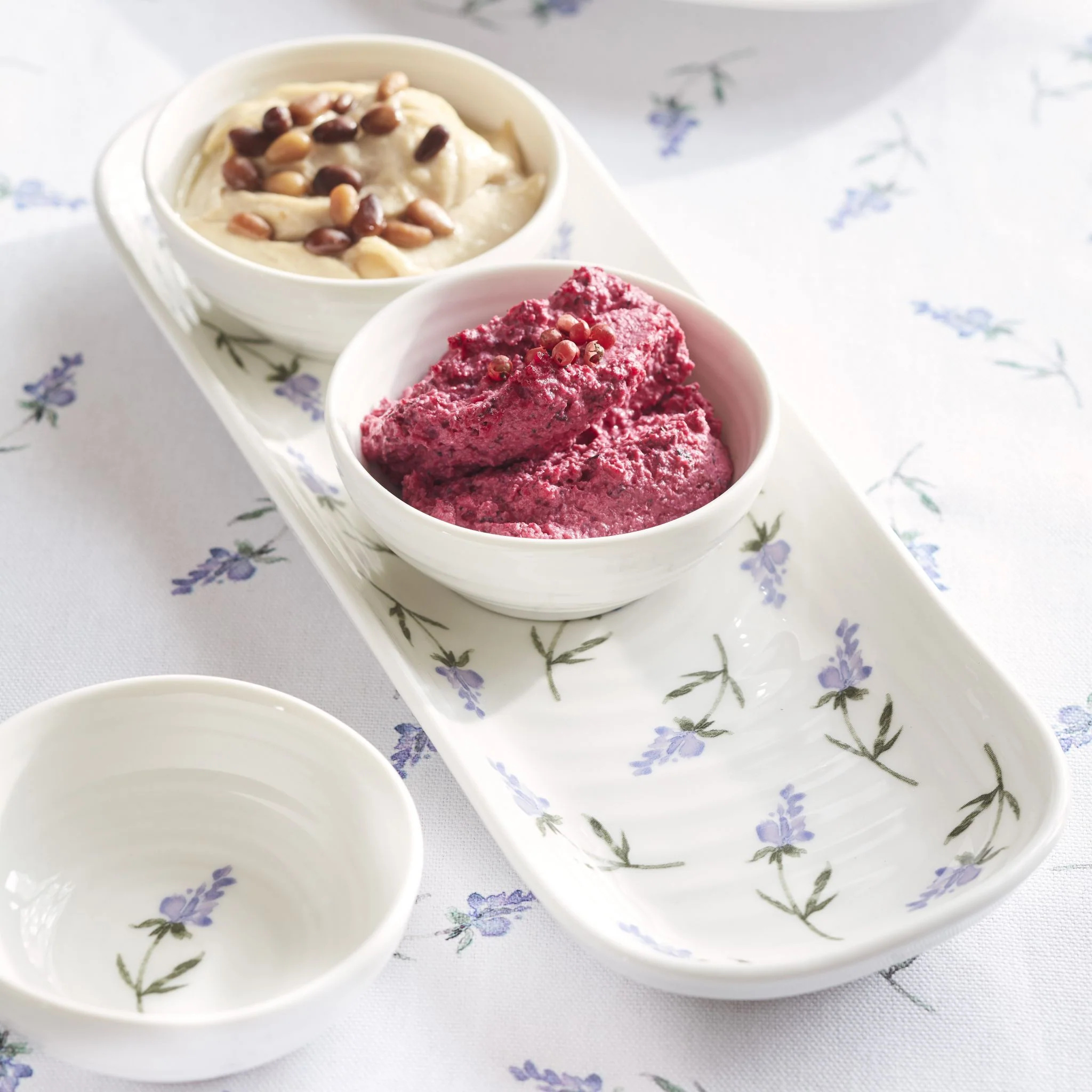 Sophie Conran Lavendula 3 Bowl & Tray Set