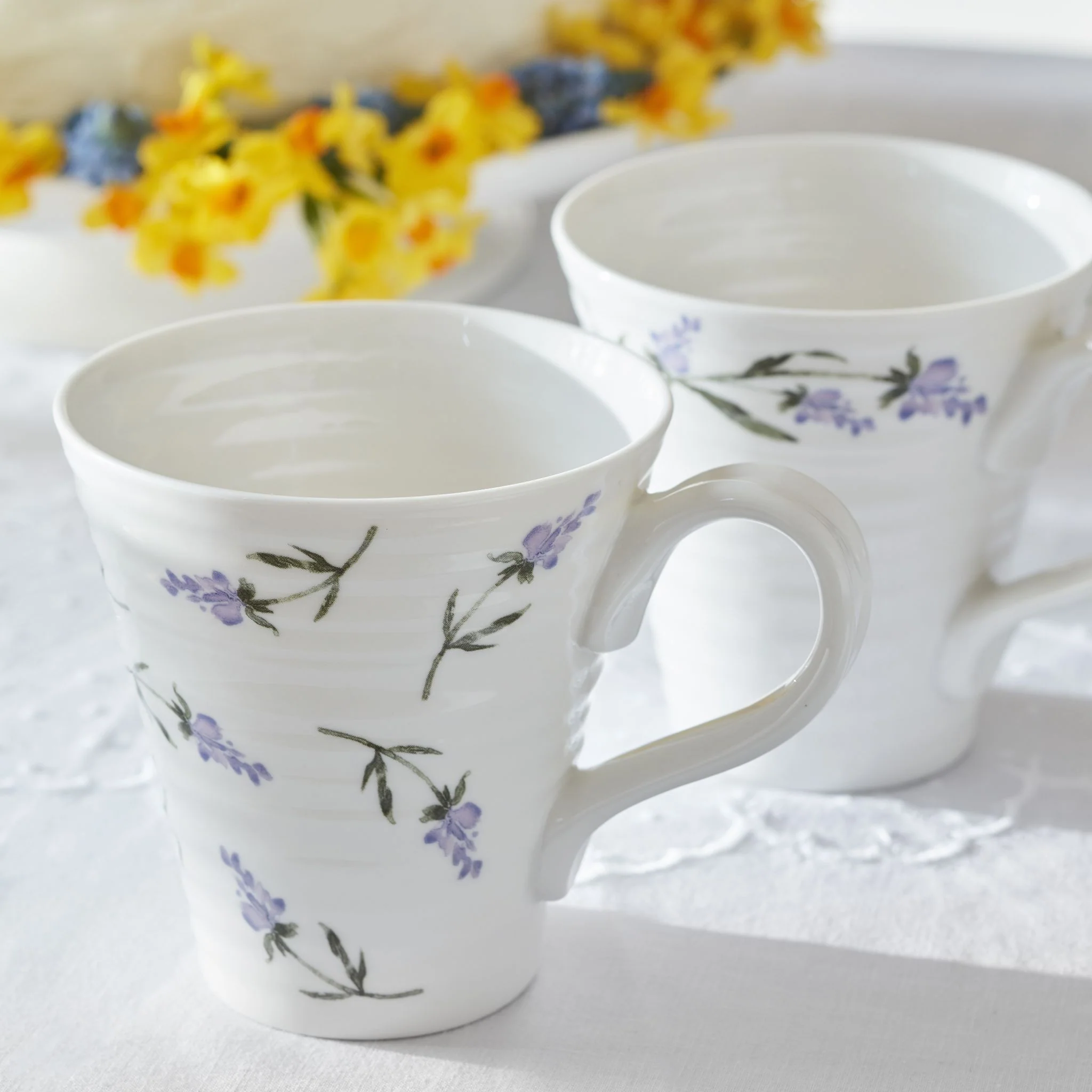 Sophie Conran Lavendula Mugs Set Of 2 - SC Lavendula Mugs Set Of 2