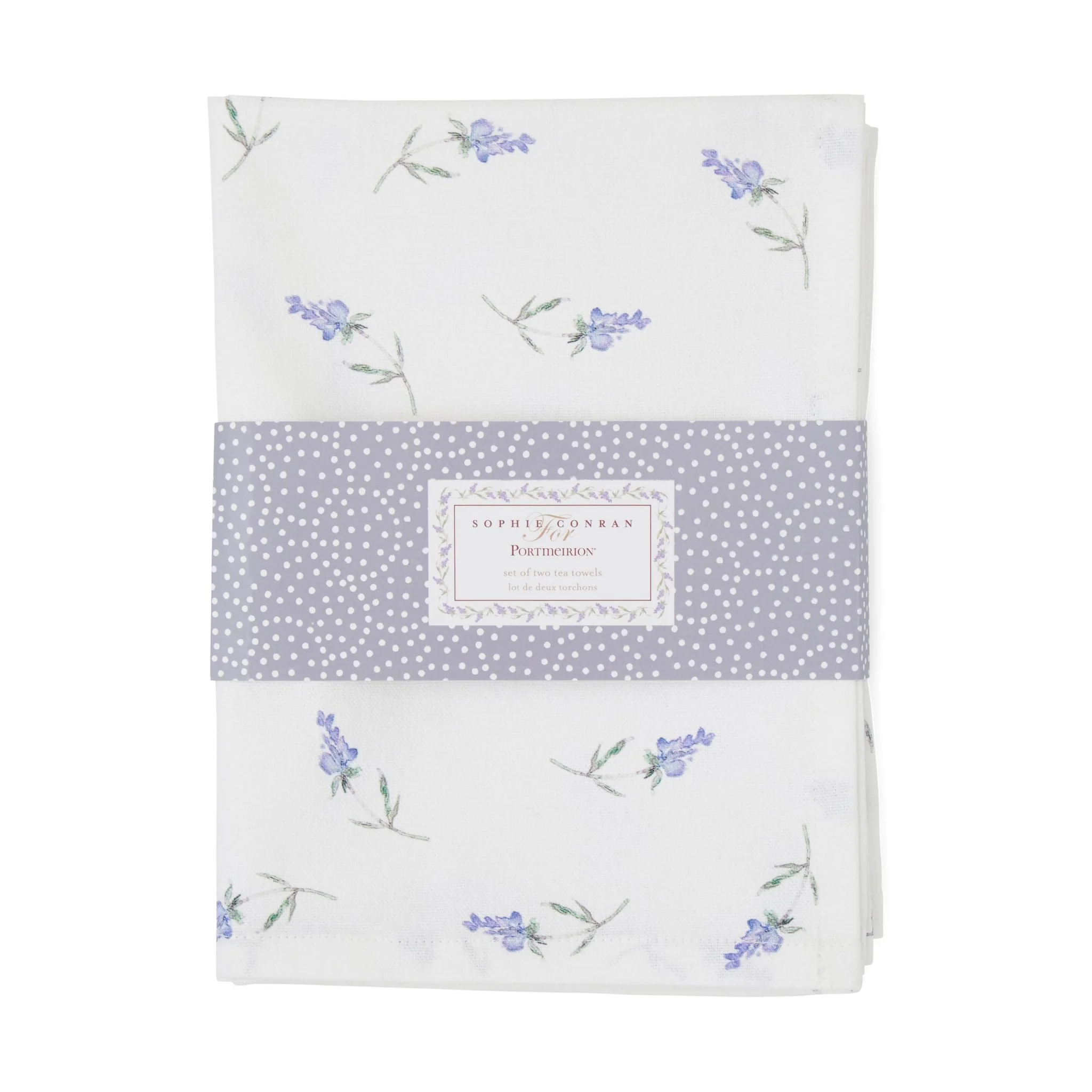 Sophie Conran Lavendula Tea Towel Set Of 2 - SC Lavendula Tea Towel Set Of 2 - Image 3