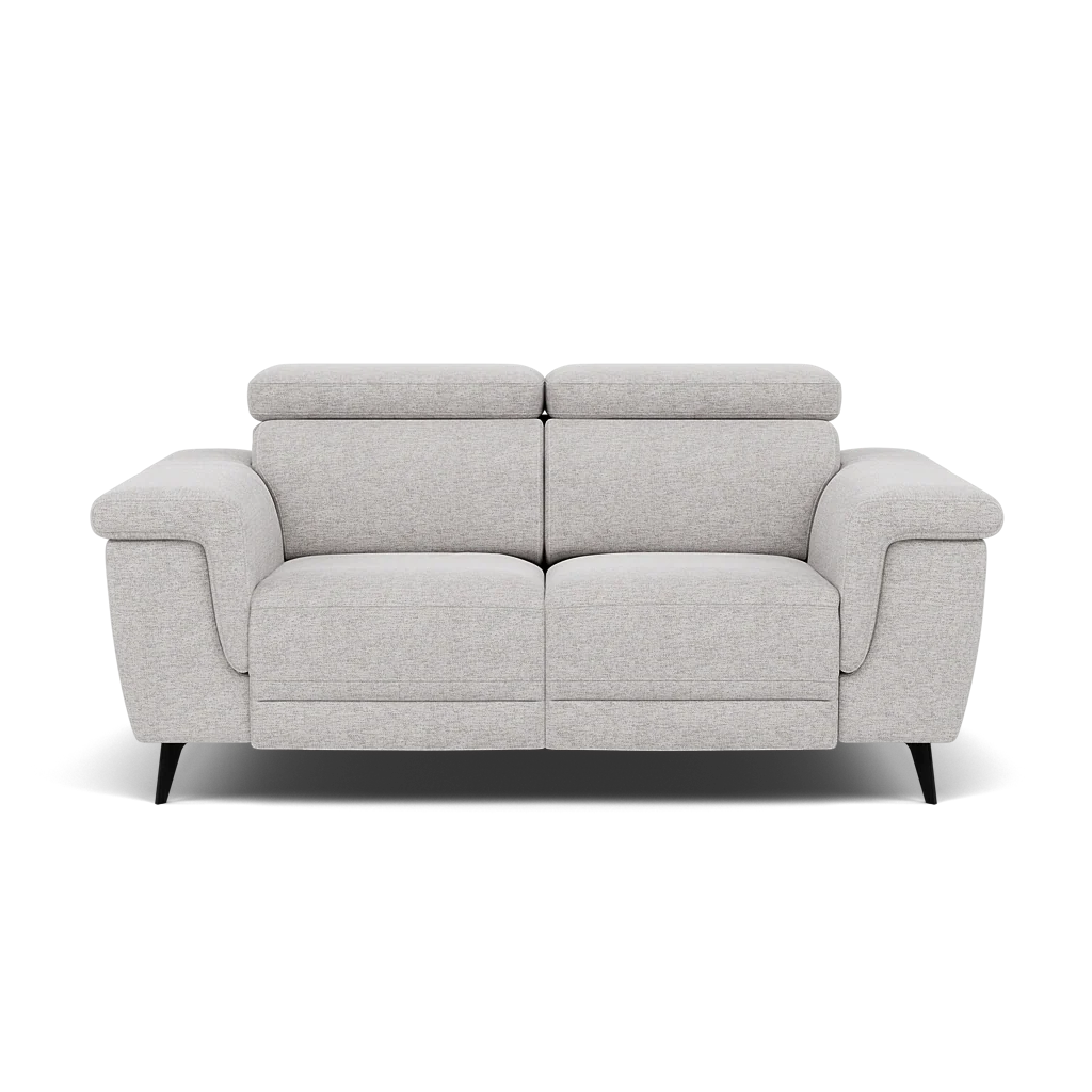 Sparta 2 Seater Recliner Sofa - 2 Str W/ 2 Power Recliner W/ 2 Power Headrest Fabric - Power with Power Headrest & USB