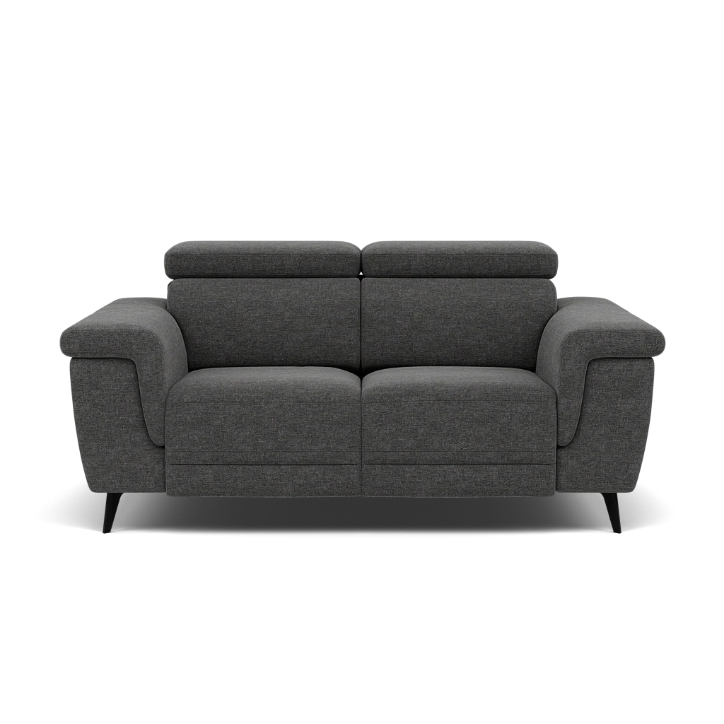 Sparta 2 Seater Recliner Sofa - 2 Str W/ 2 Power Recliner W/ 2 Power Headrest Fabric - Power with Power Headrest & USB - Image 3