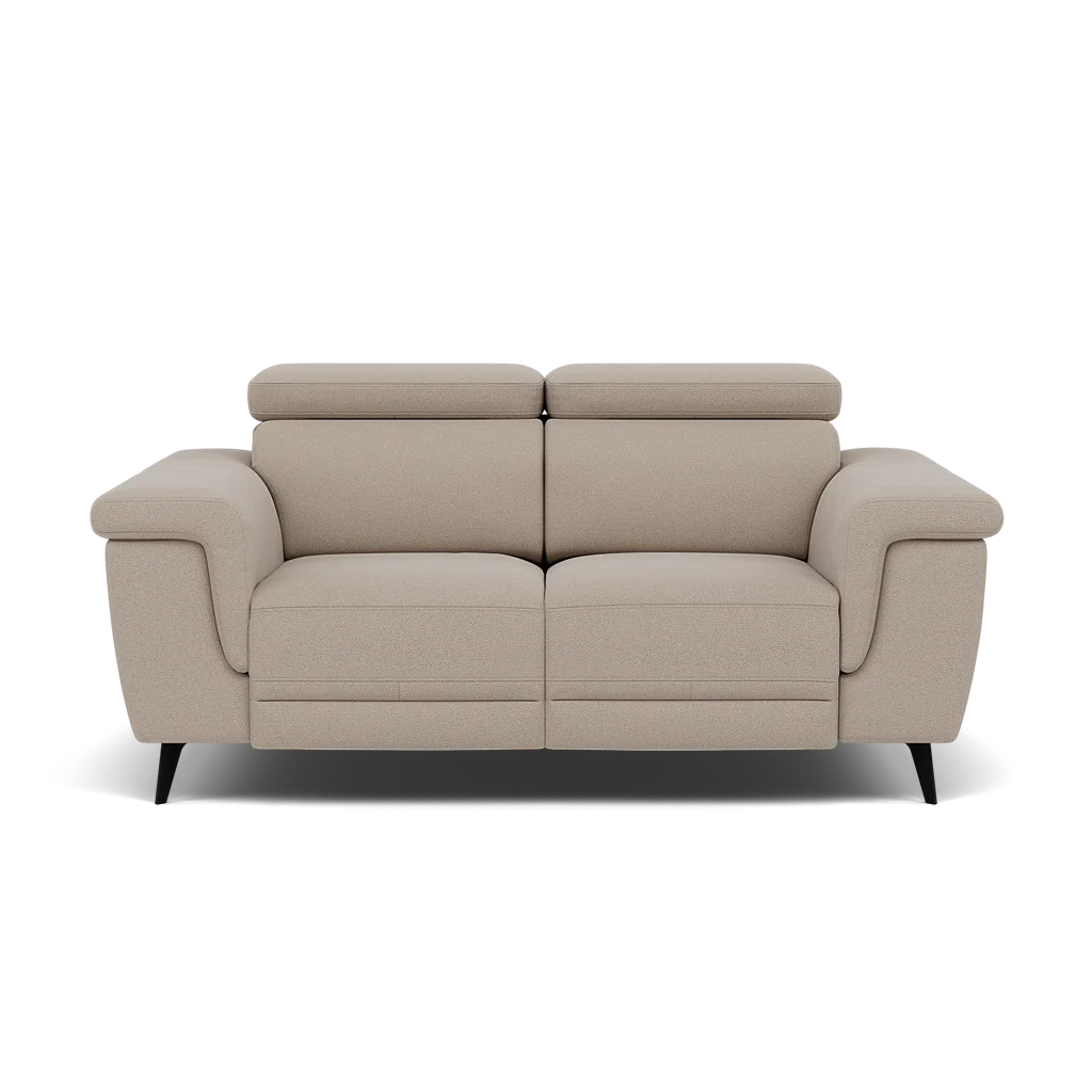 Sparta 2 Seater Recliner Sofa - 2 Str W/ 2 Power Recliner W/ 2 Ratchet Headrest Fabric - Power with Manual Headrest - Image 5