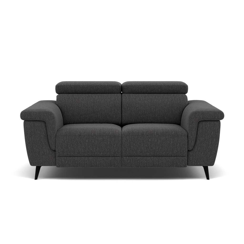 Sparta 2 Seater Recliner Sofa - 2 Str W/ 2 Power Recliner W/ 2 Ratchet Headrest Fabric - Power with Manual Headrest - Image 7