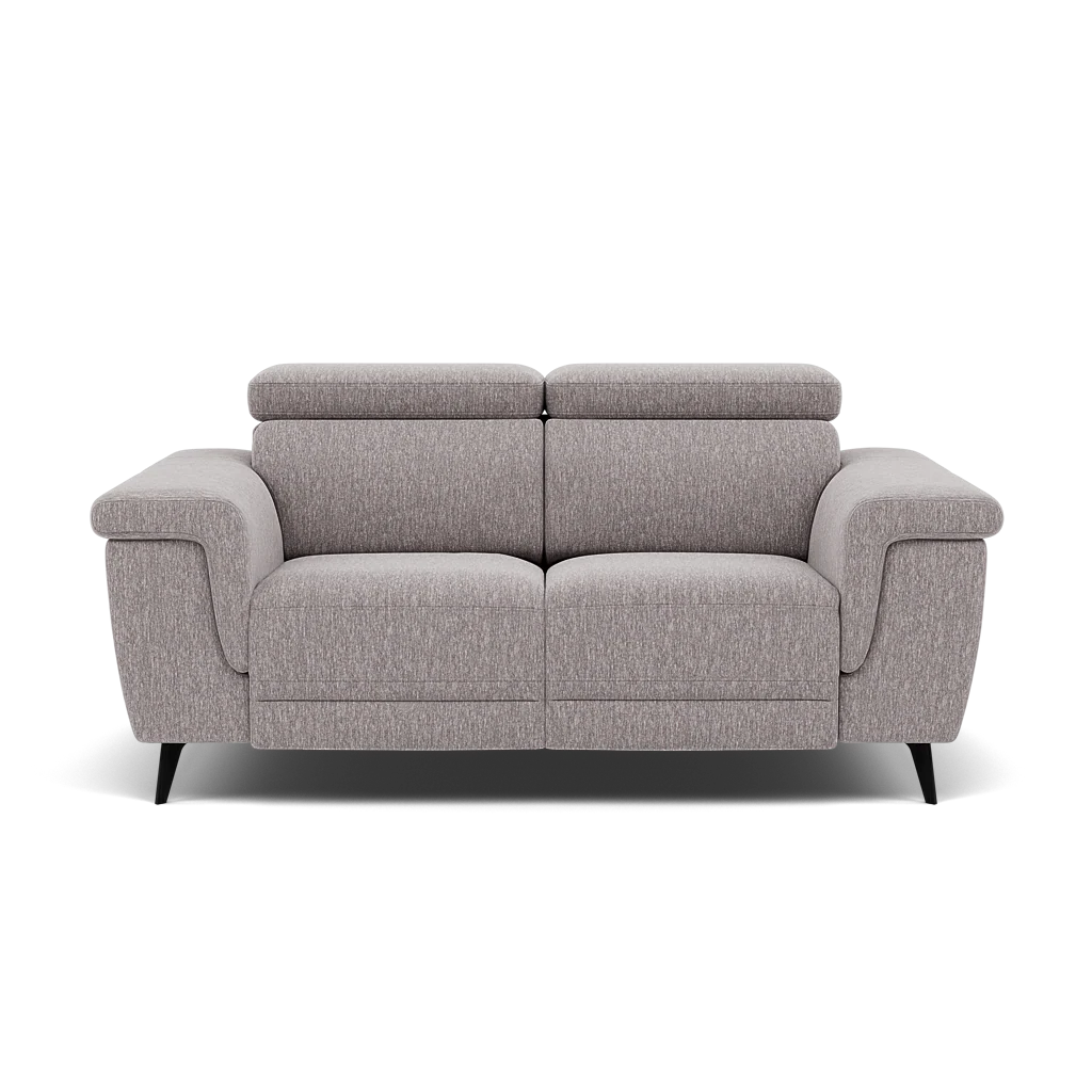 Sparta 2 Seater Recliner Sofa - 2 Str W/ 2 Power Recliner W/ 2 Ratchet Headrest Fabric - Power with Manual Headrest - Image 9