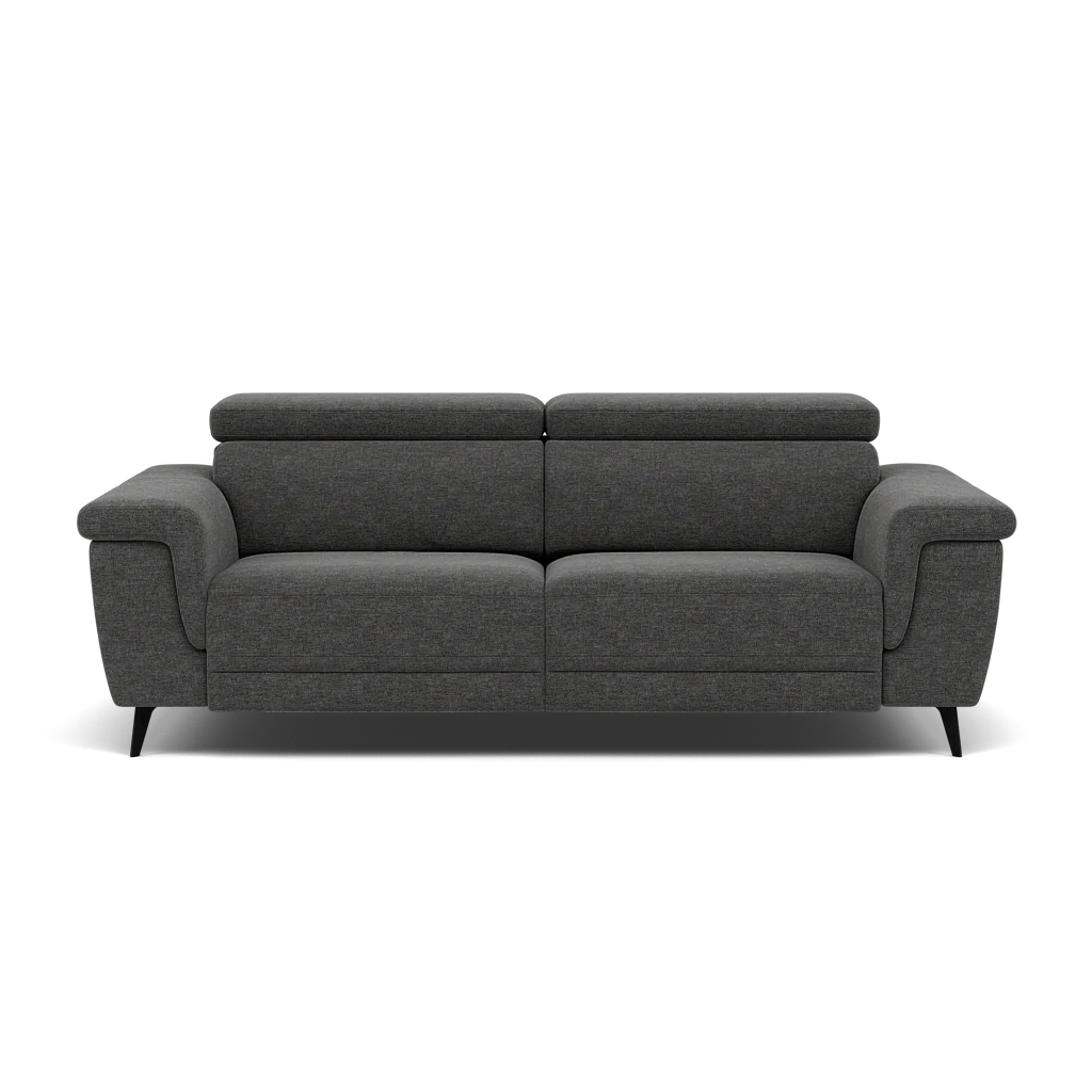 Sparta 3 Seater Recliner Sofa - 3 Str W/ 2 Power Recliner W/ 2 Power Headrest Fabric - Power with Power Headrest & USB - Image 3