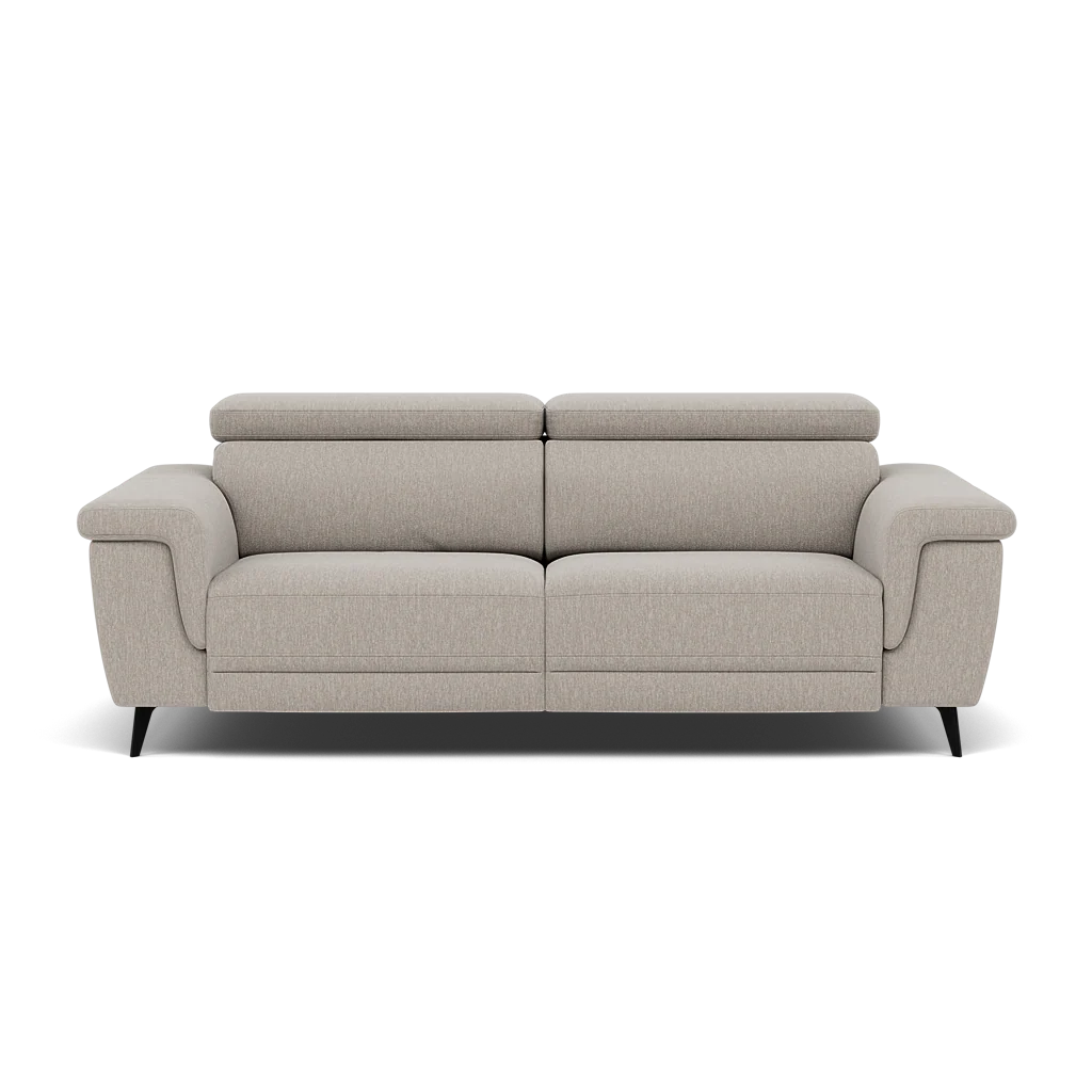 Sparta 3 Seater Recliner Sofa - 3 Str W/ 2 Power Recliner W/ 2 Ratchet Headrest Fabric - Power with Manual Headrest - Image 10