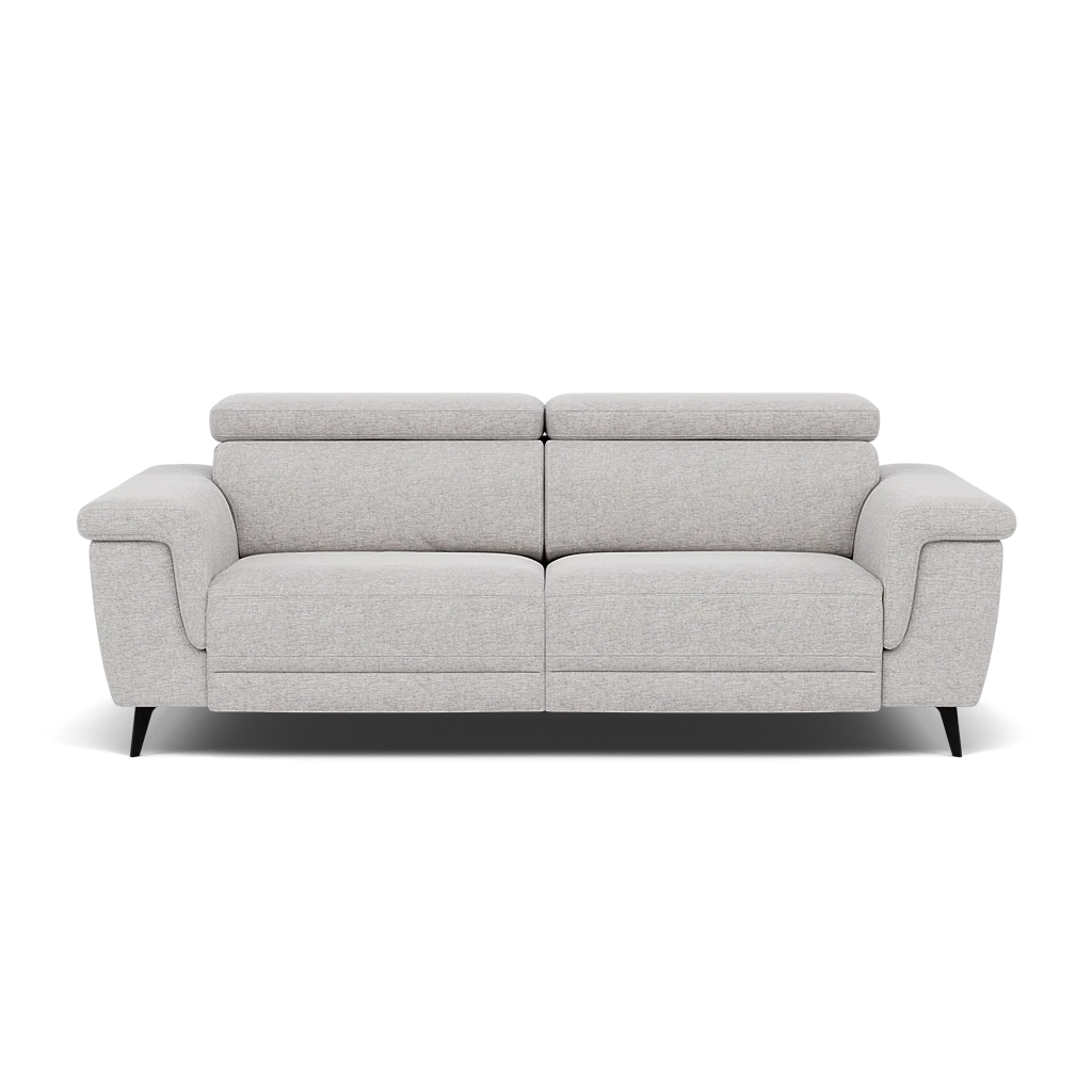 Sparta 3 Seater Recliner Sofa - 3 Str W/ 2 Power Recliner W/ 2 Ratchet Headrest Fabric - Power with Manual Headrest - Image 3